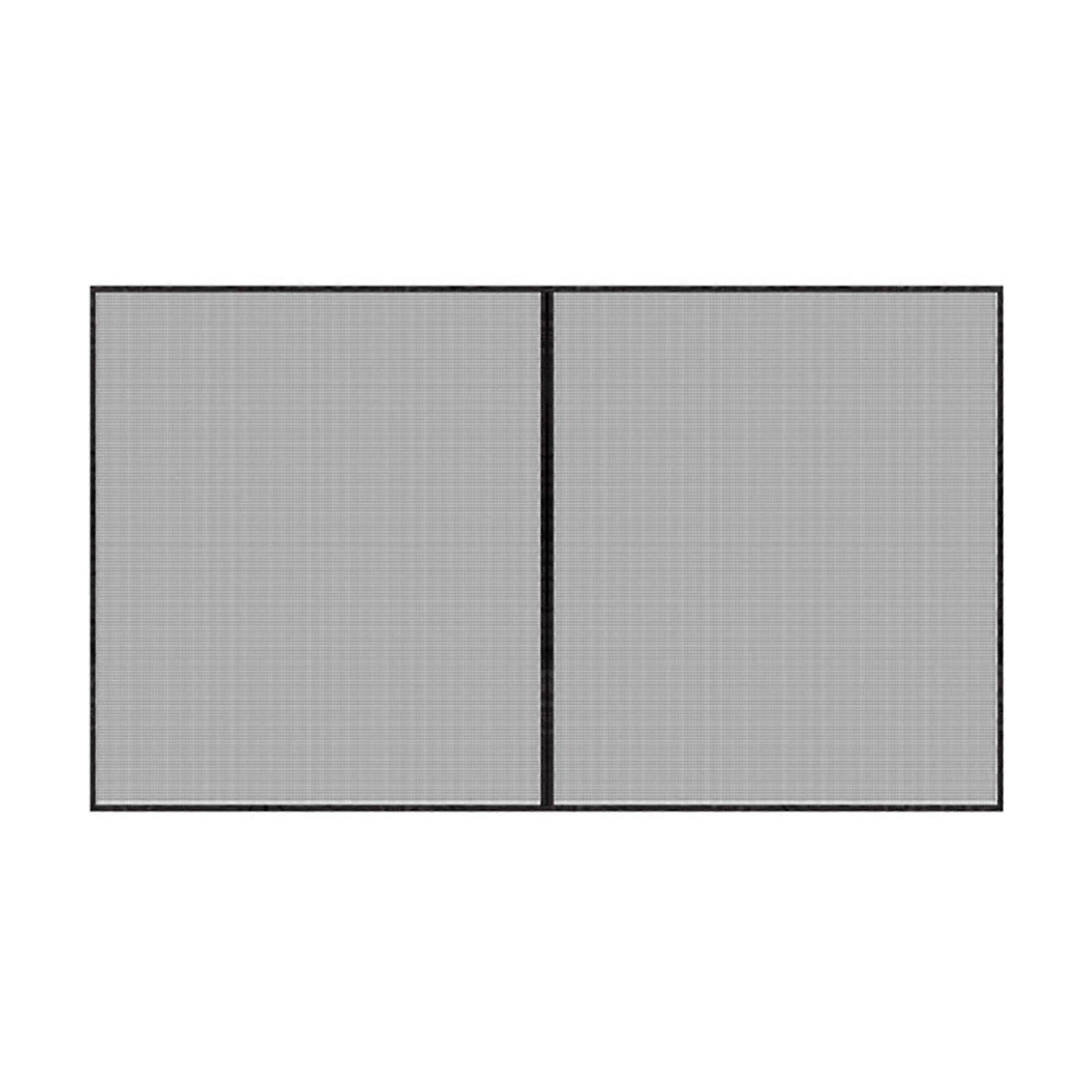 Garage Screen Door 16x7FT for 2 Car Garage, Retractable Fiberglass Mesh with Heavy Duty Weighted Bottom, Easy Assembly Pass-Through Door Kit