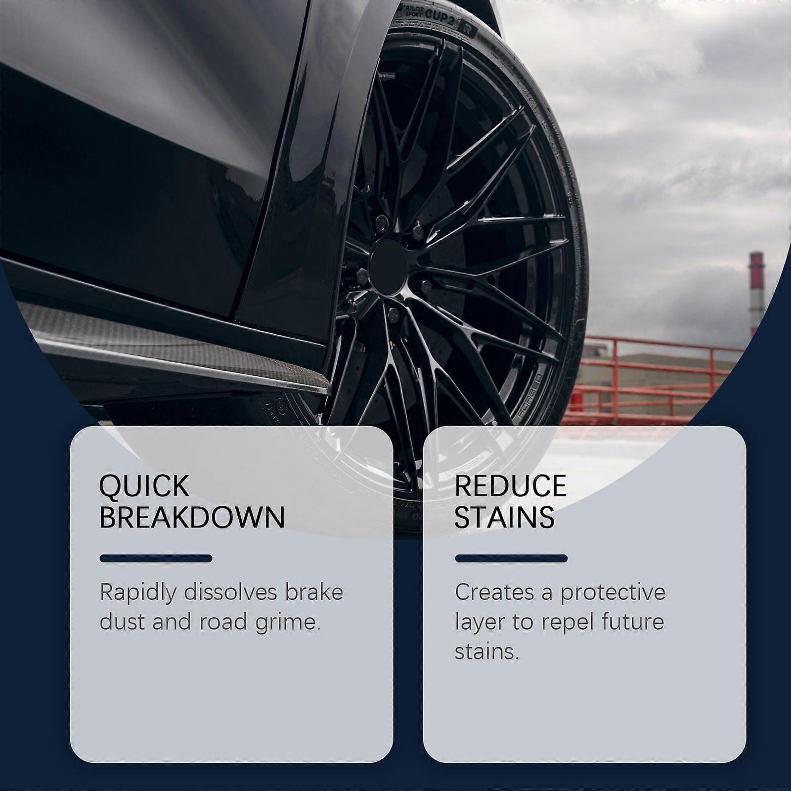 Rayhong Automobile Tire Cleaner, Automobile Hub Tire Dust Asphalt Does Not Damage Coating Cleaner