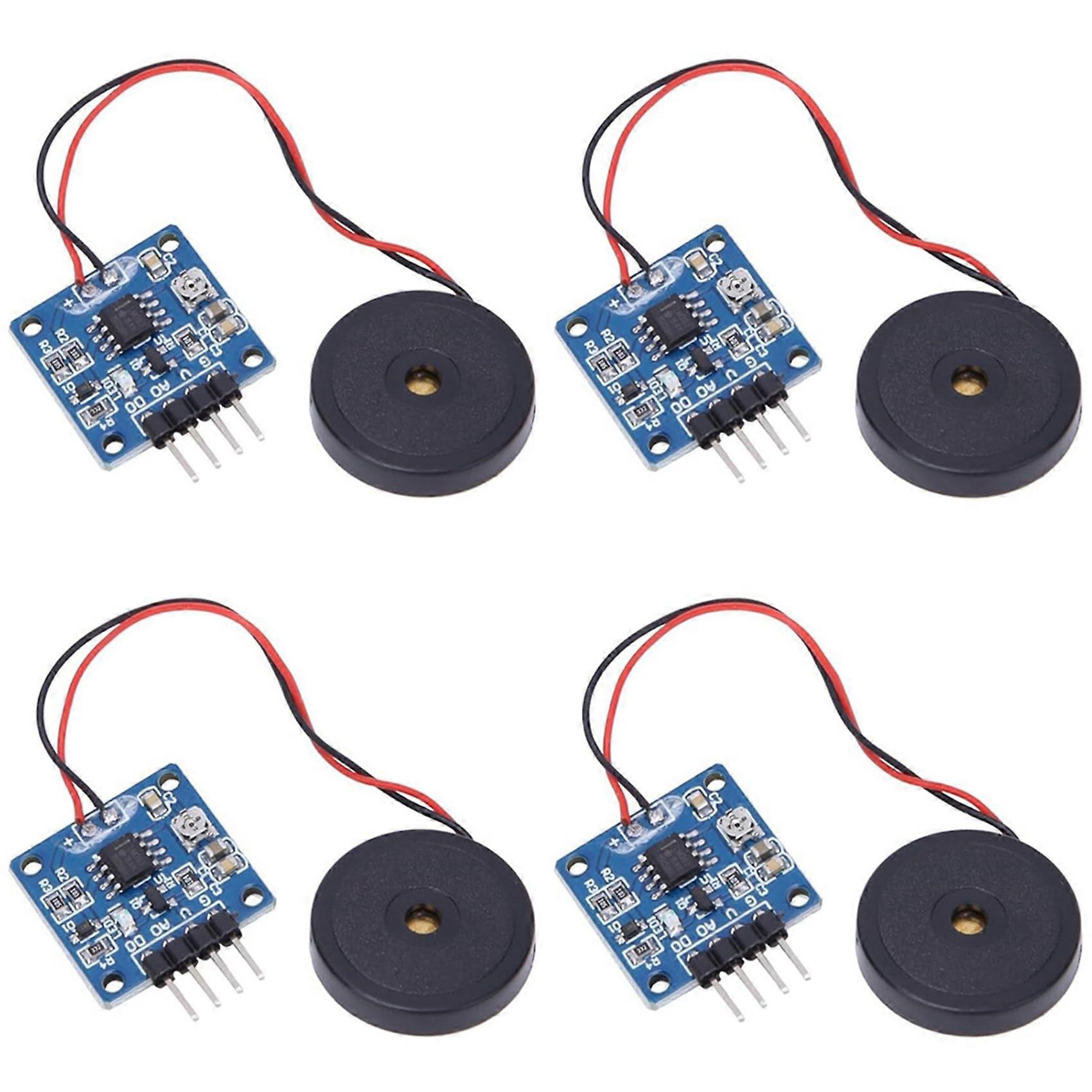 4PCS Piezoelectric Vibration Tapping Sensor Module Vibration Switch Module Mini Vibration Motors Mini Vibrating Motor