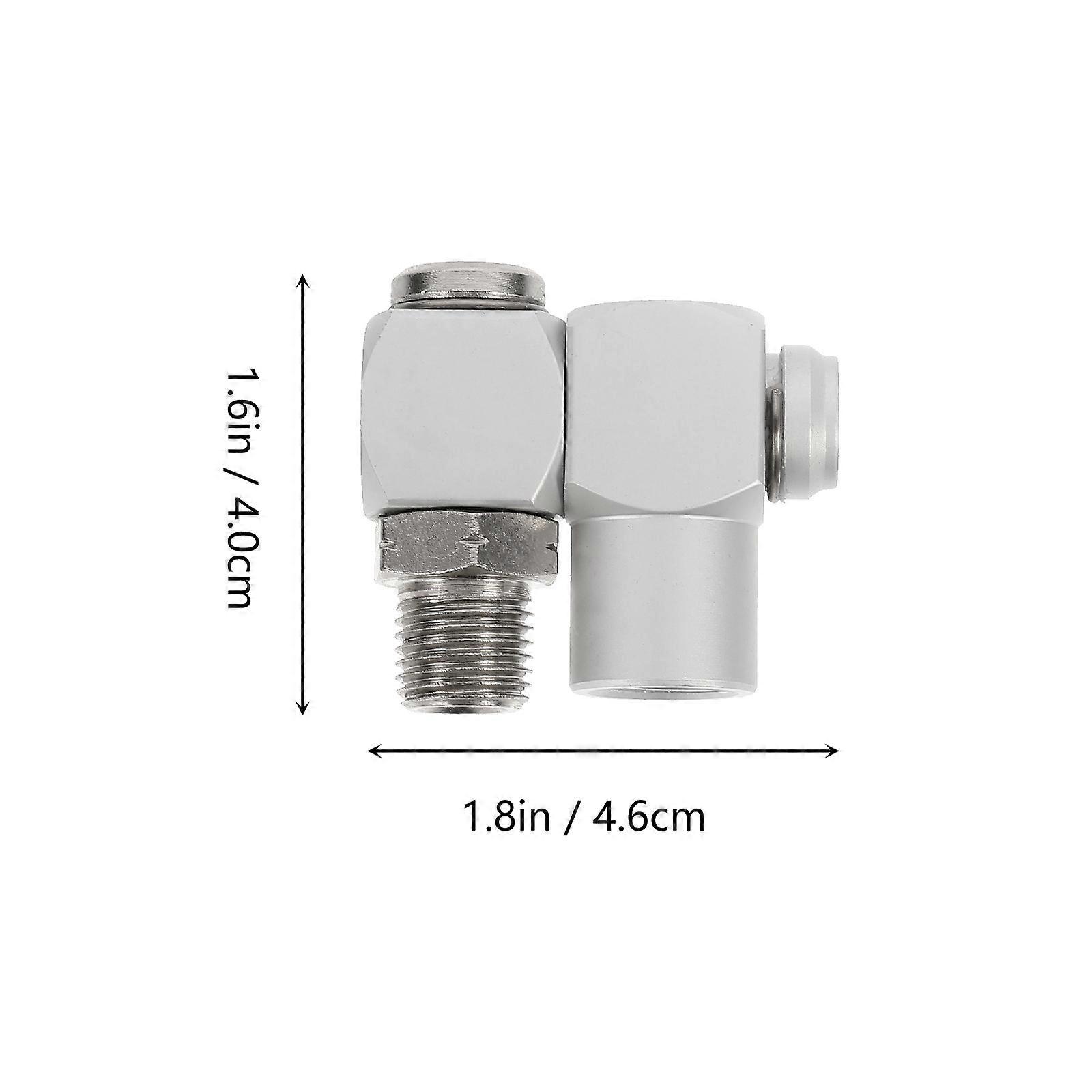 Pneumatic Connector Rotary Joint for Hose Connection 2Pcs Sturdy Metal