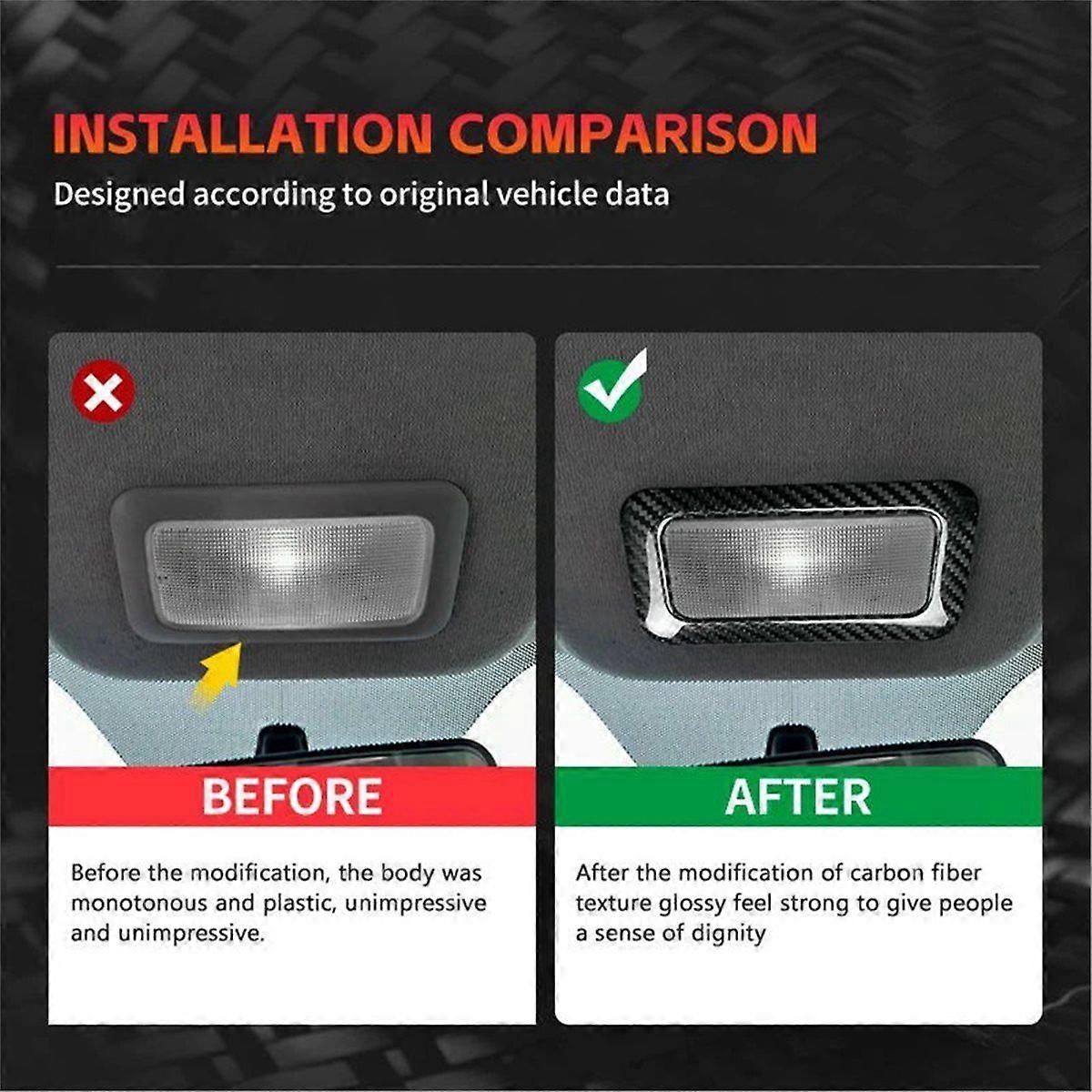 Car Reading Lamp Outer Frame Sticker for