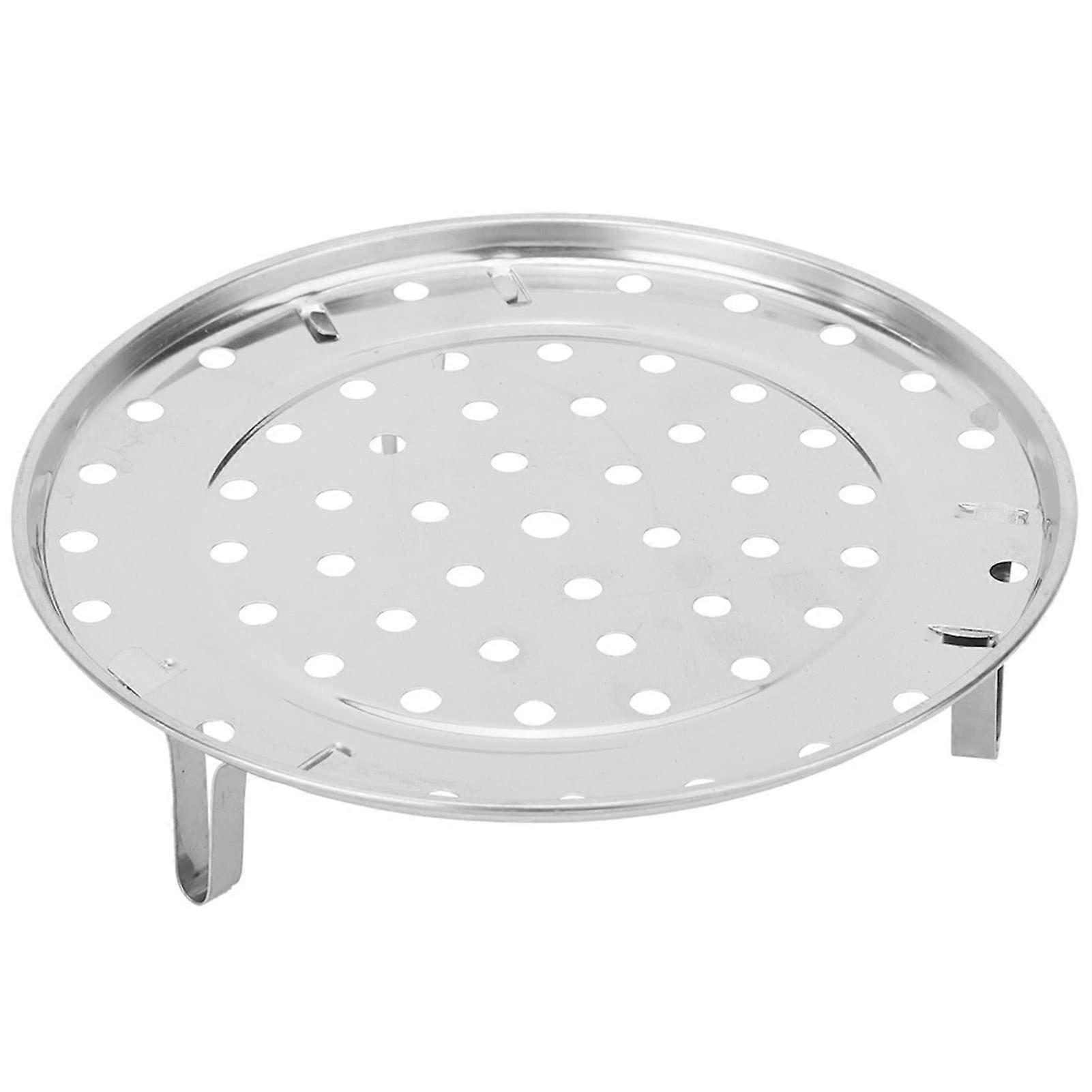 Stainless Steel Steamer Rack with Detachable V Stand for Even Heating Cooking, 24cm Medium