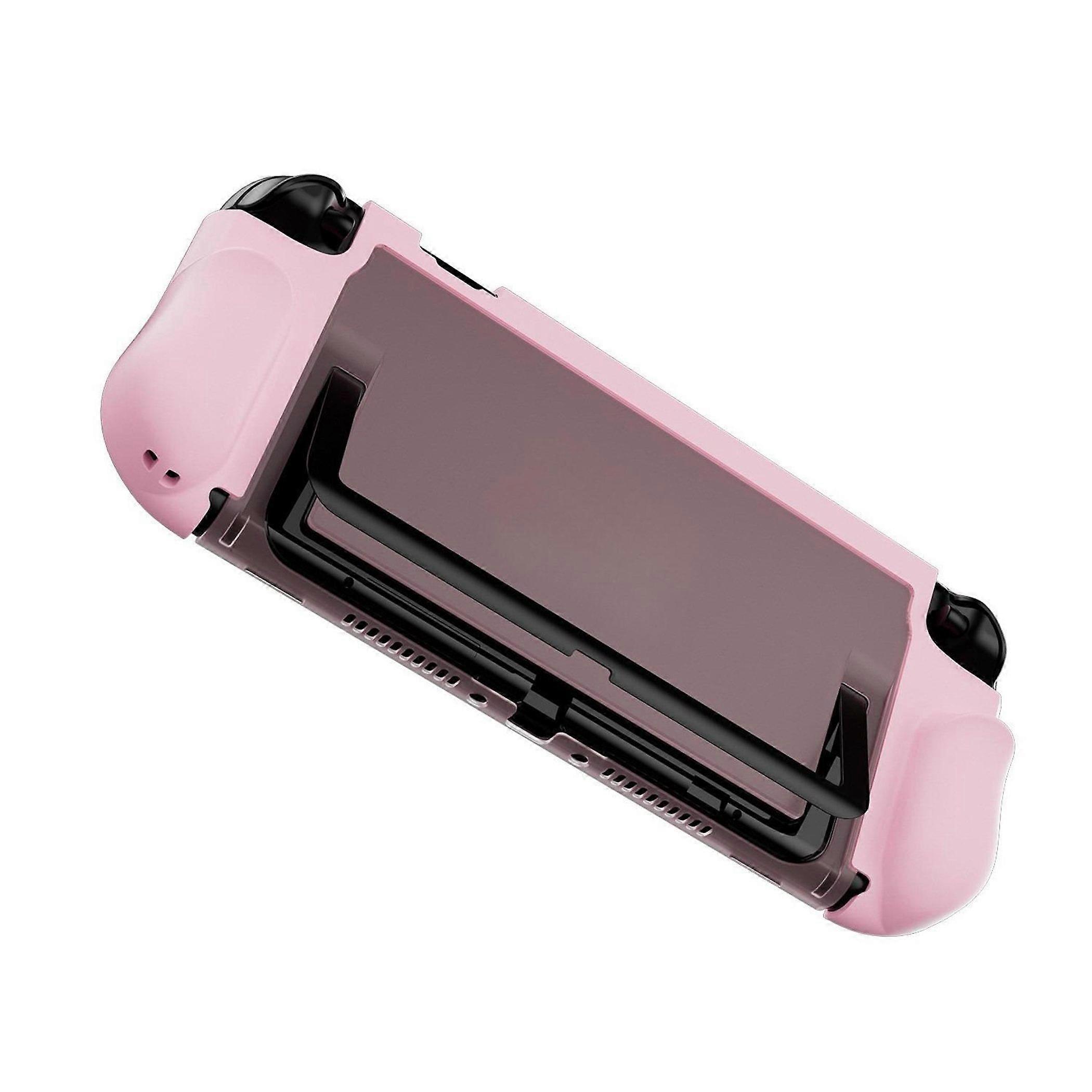 For Nintendo Switch 2 Shockproof TPU + PC Hybrid Protective Case Pink