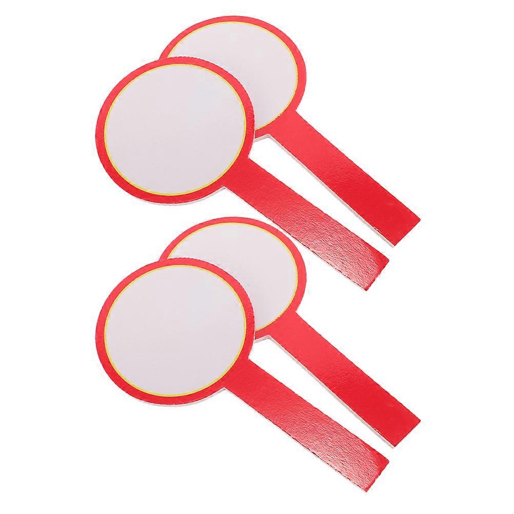 Red Handheld Dry Erase Paddle Plastic for Scoring 20Pcs Competition Use
