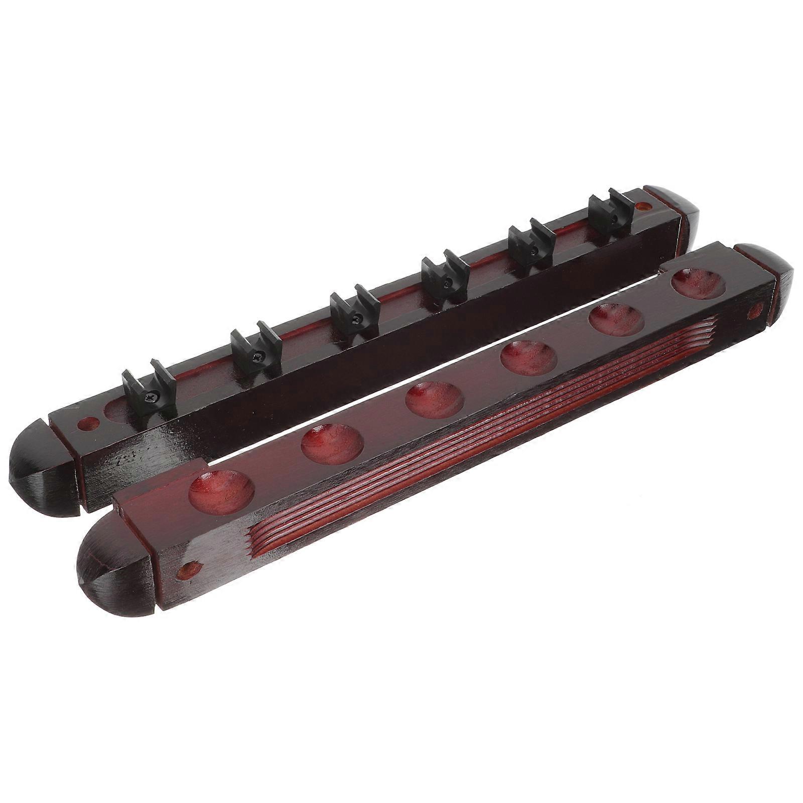 Multi-Hole Cue Rack  For Billiard Enthusiasts  Rectangular  Indoor Storage  4 Sets