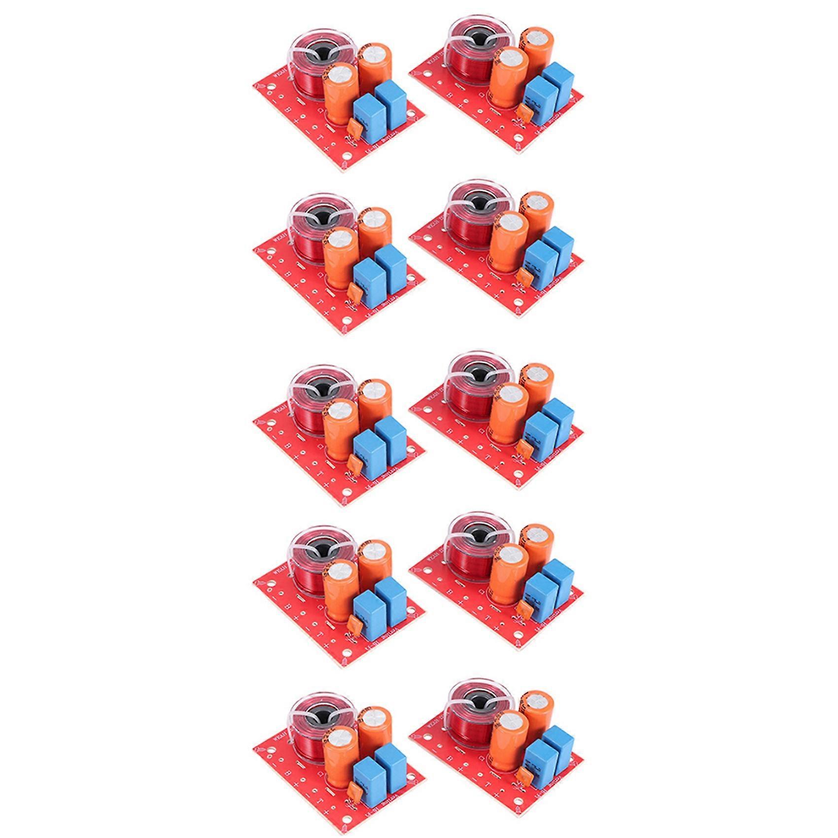10Pcs 2 Way 80W Diy Speaker Filter Circuit Treble Bass Frequency Divider Home Theater Hifi Stereo Audio Crossover Filter