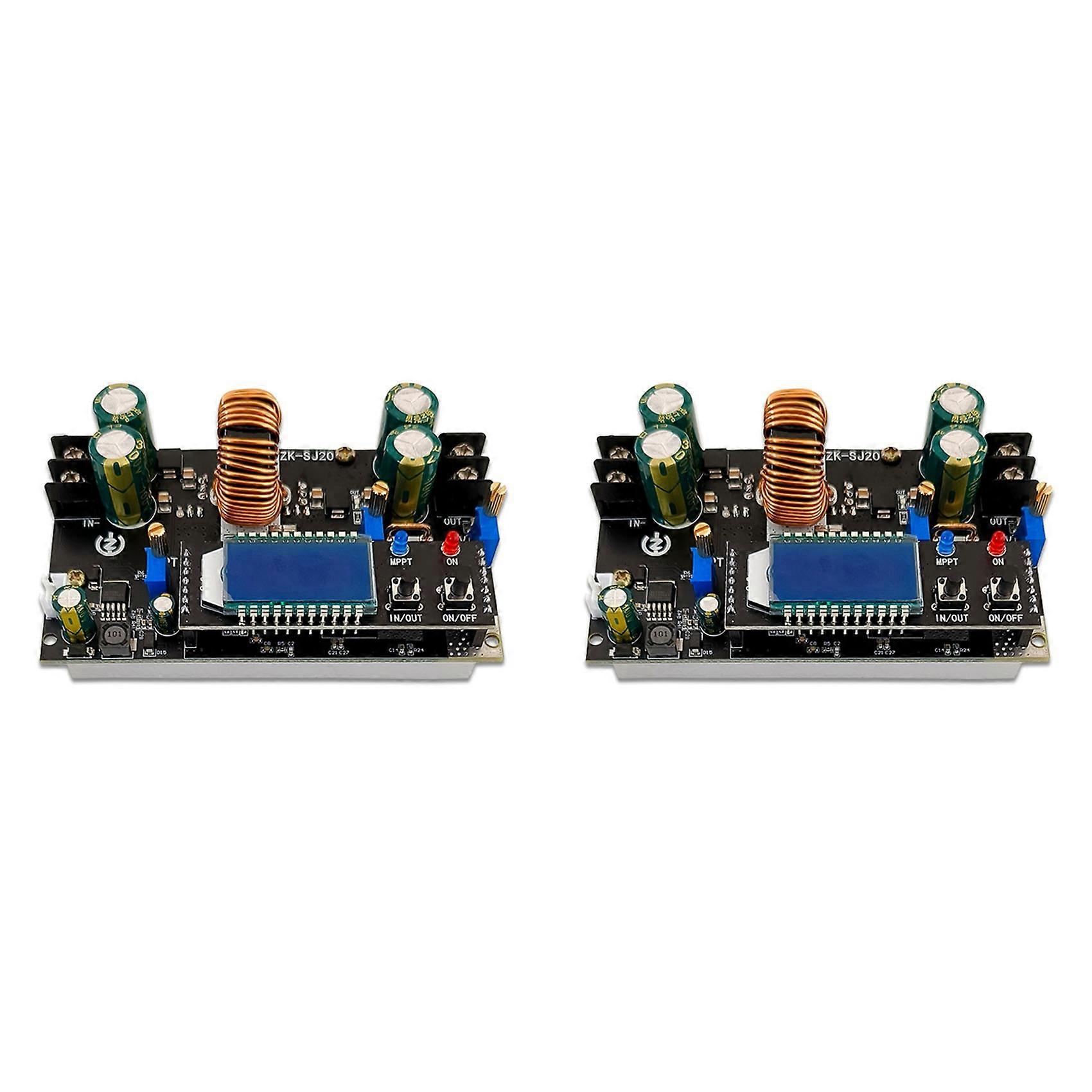 2X ZK-SJ20 Automatic Step Up Down Module MPPT with LCD Display Buck Boost Converter Power Supply Module Adjustable Board