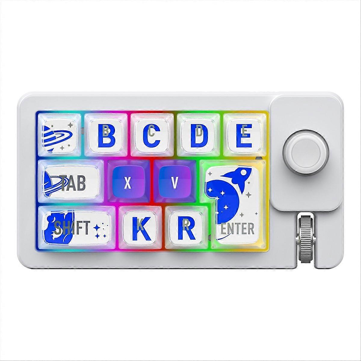 Wireless Three-Mode Joystick Macro Definition Bluetooth 2.4G Wired   -Swap Macro Definition Mechanical GamingKeyboard B