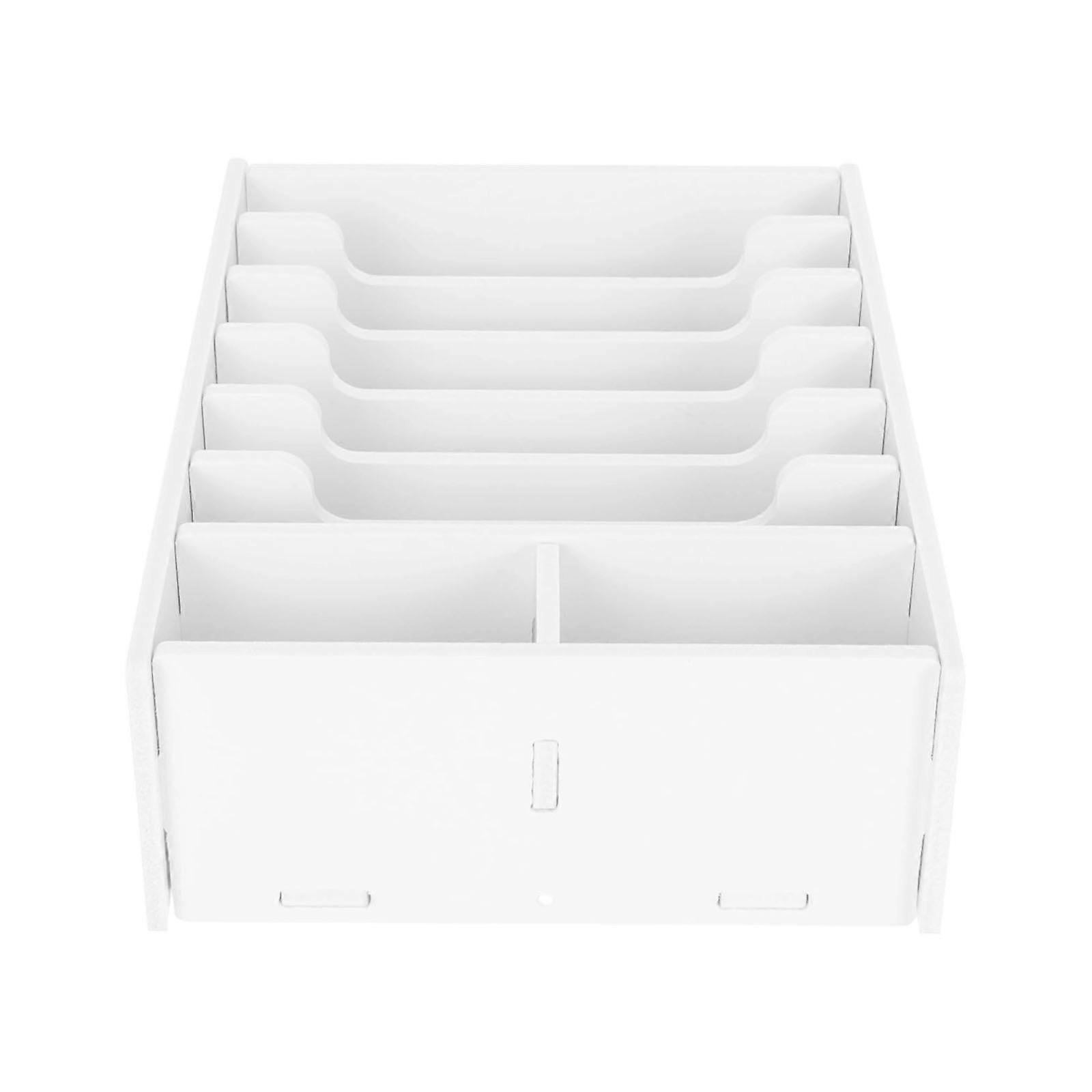 Multifunctional Plastic Storage Container With Adjustable Sections For Currency Coin And Valuables Multicolor