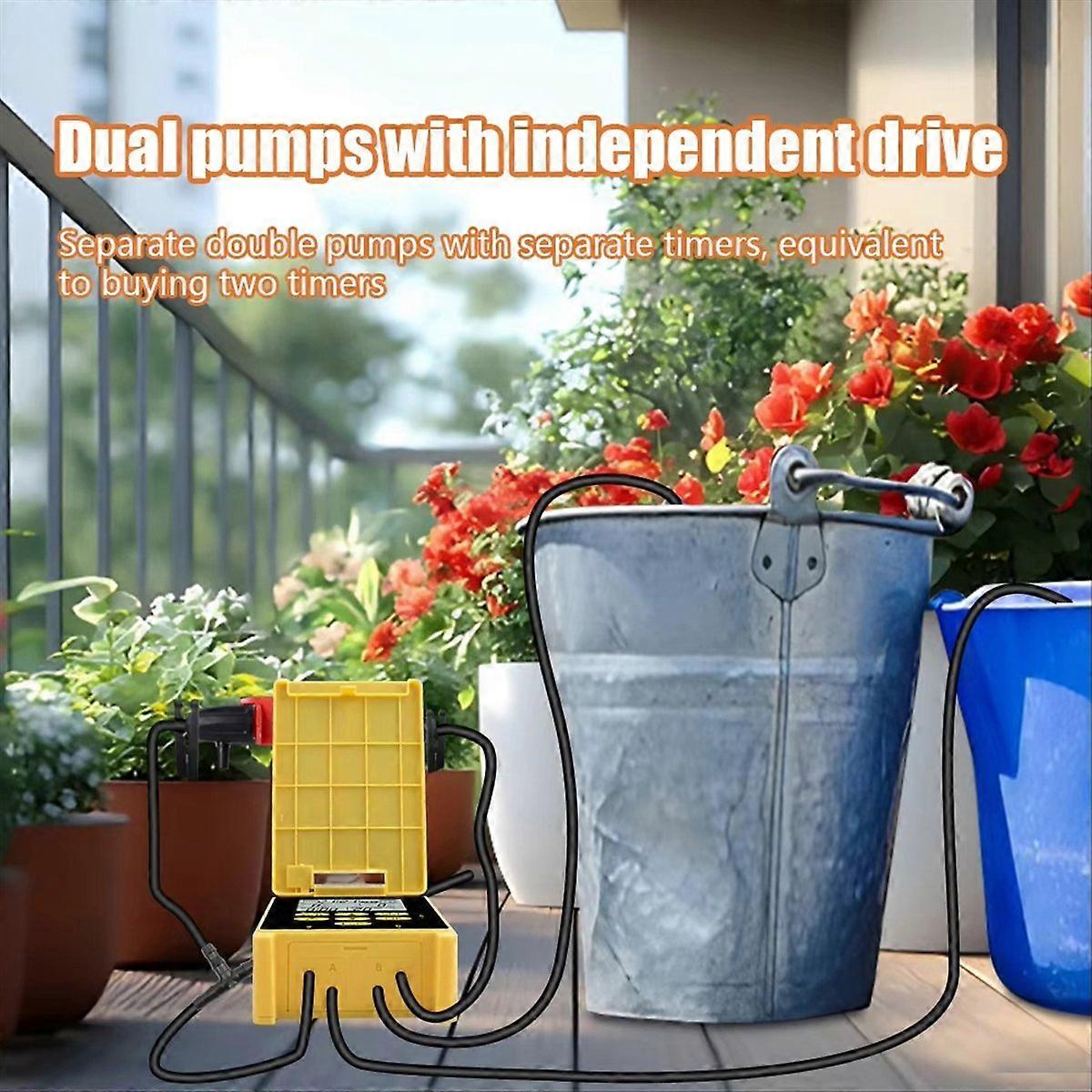 Minuterie d'arrosage numérique LCD, système d'arrosage automatique pour jardin extérieur, programme réglable