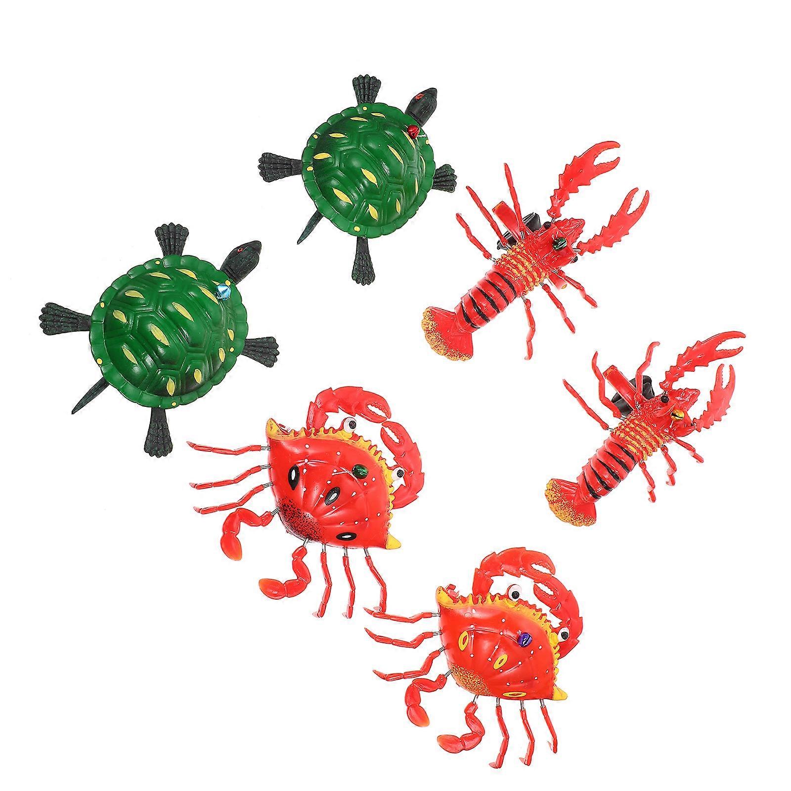 Assorted Color Animal Pull String Toy for Toddlers Cartoon 6Pcs Set