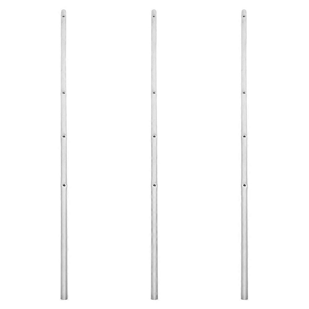 Football Machine Pole Iron Rods for Soccer Table Replacement 3Pcs Set