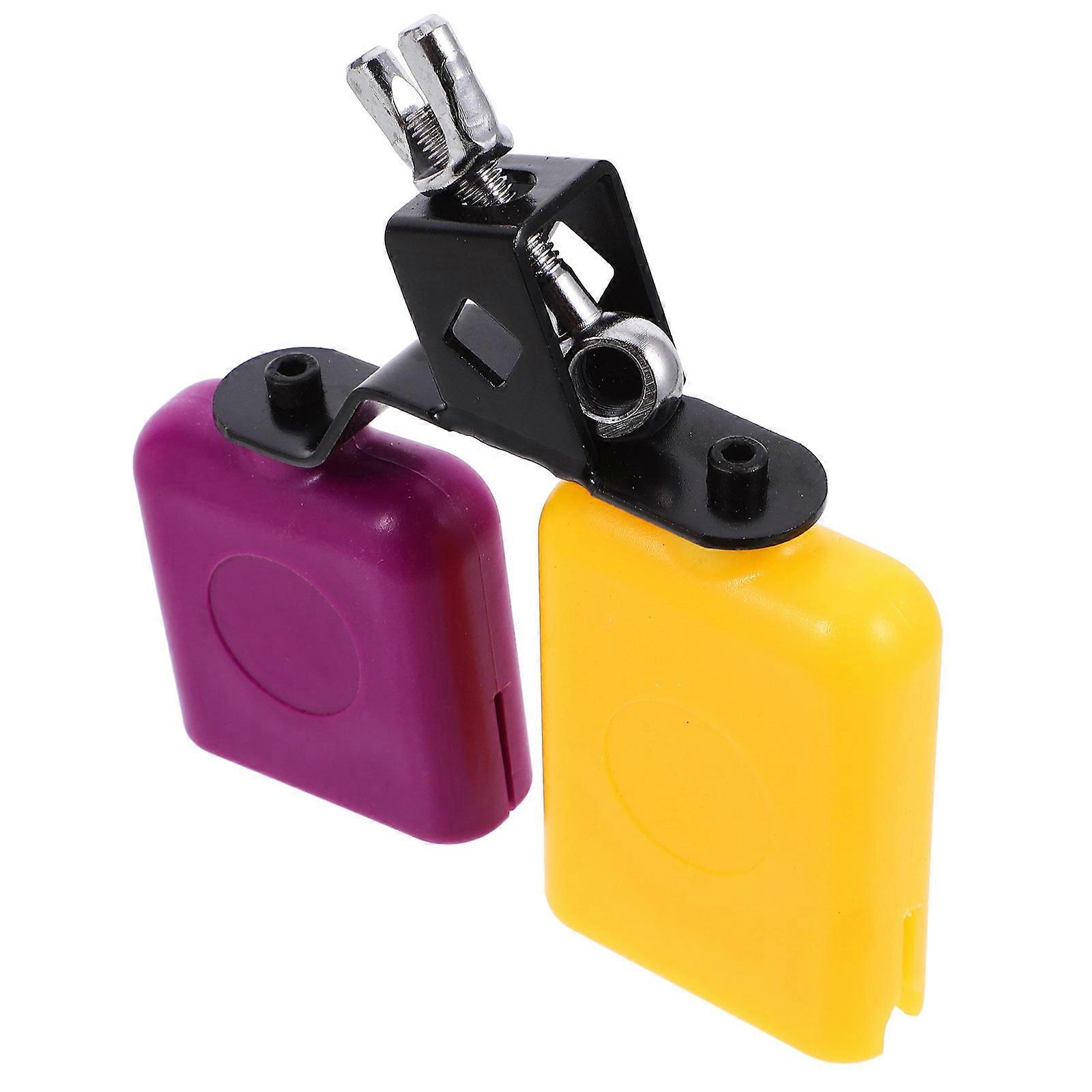Block Drum Drum Set Cowbell for Playing High Low Tone 2Pcs