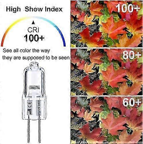 G4 Halogen Bulbs 20W,10 Pack G 4 Dimmable Warm White 2800K,Long Lasting 20W 12V G4 Bi Pin Halogen,High Output 300LM Bulb with T3 J