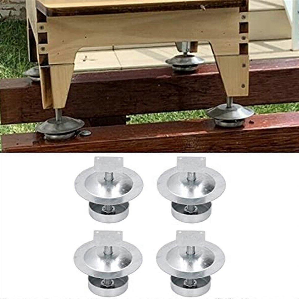 4PCS Ant Proof Hive Feet Beehive Base Hive Trap Tool for Beekeeper