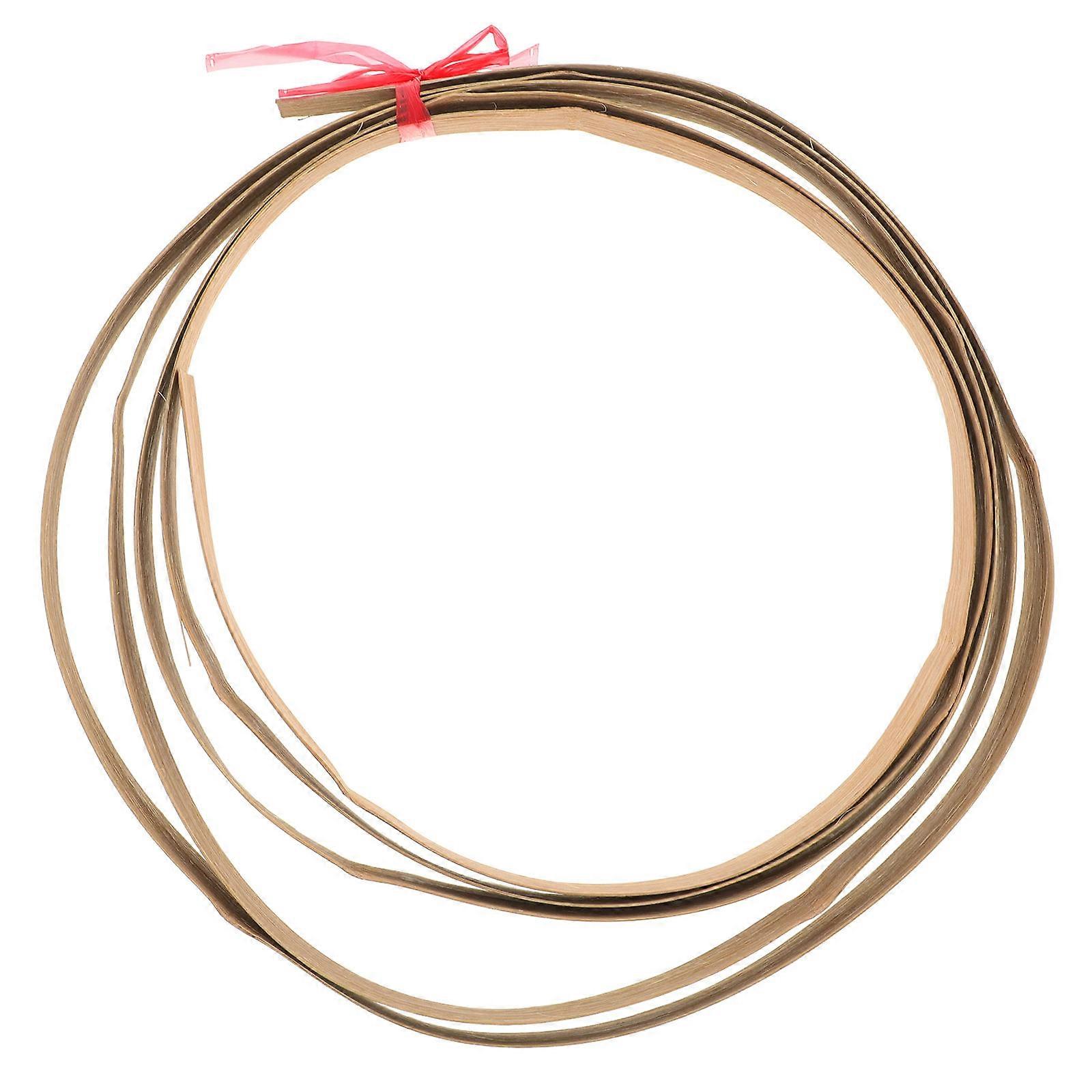 1 Roll Bamboo Basket Weaving Strip DIY Flat Webbing Strip Weaving Material