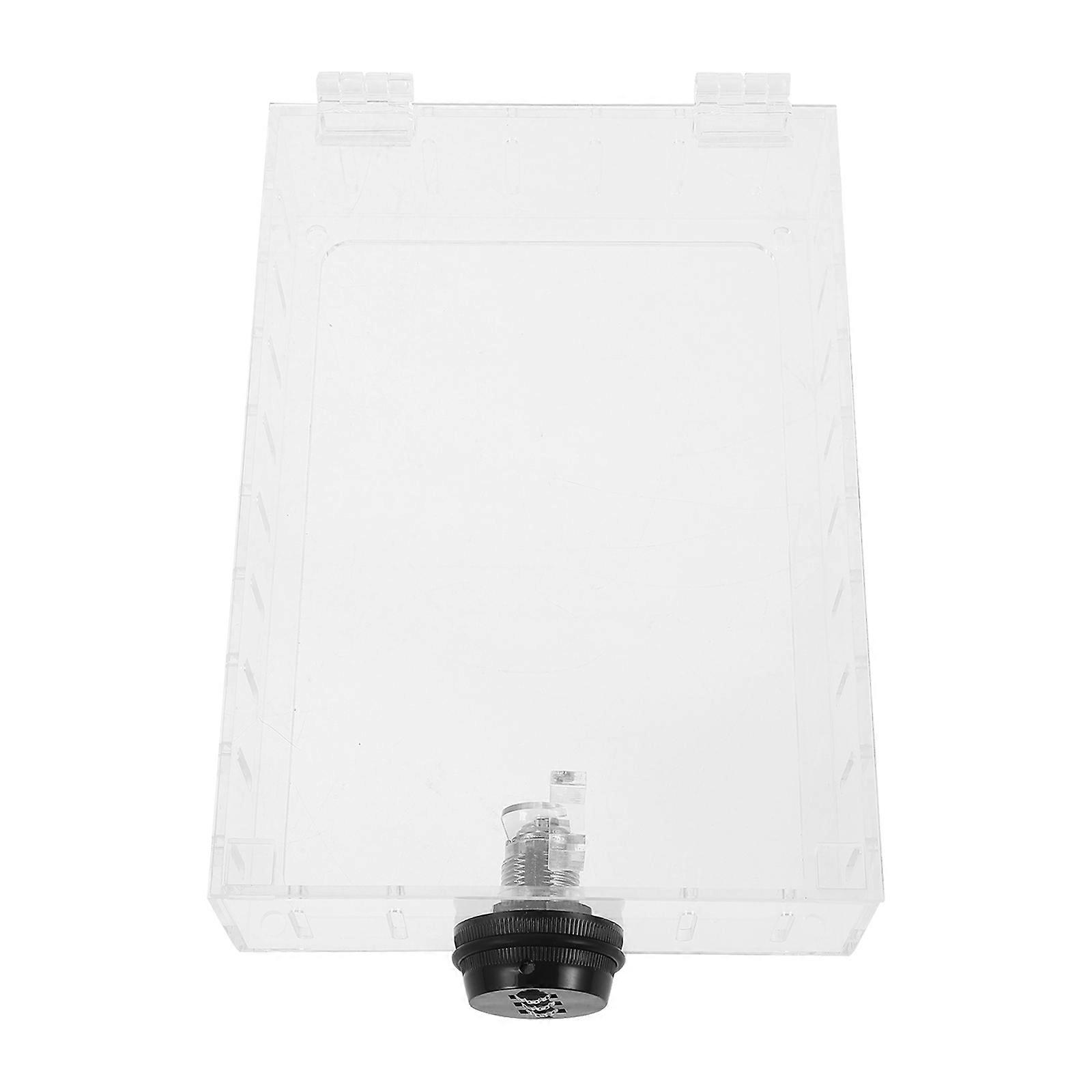 Acrylic Thermostat Lock Box Transparent Guard for Wall Protection