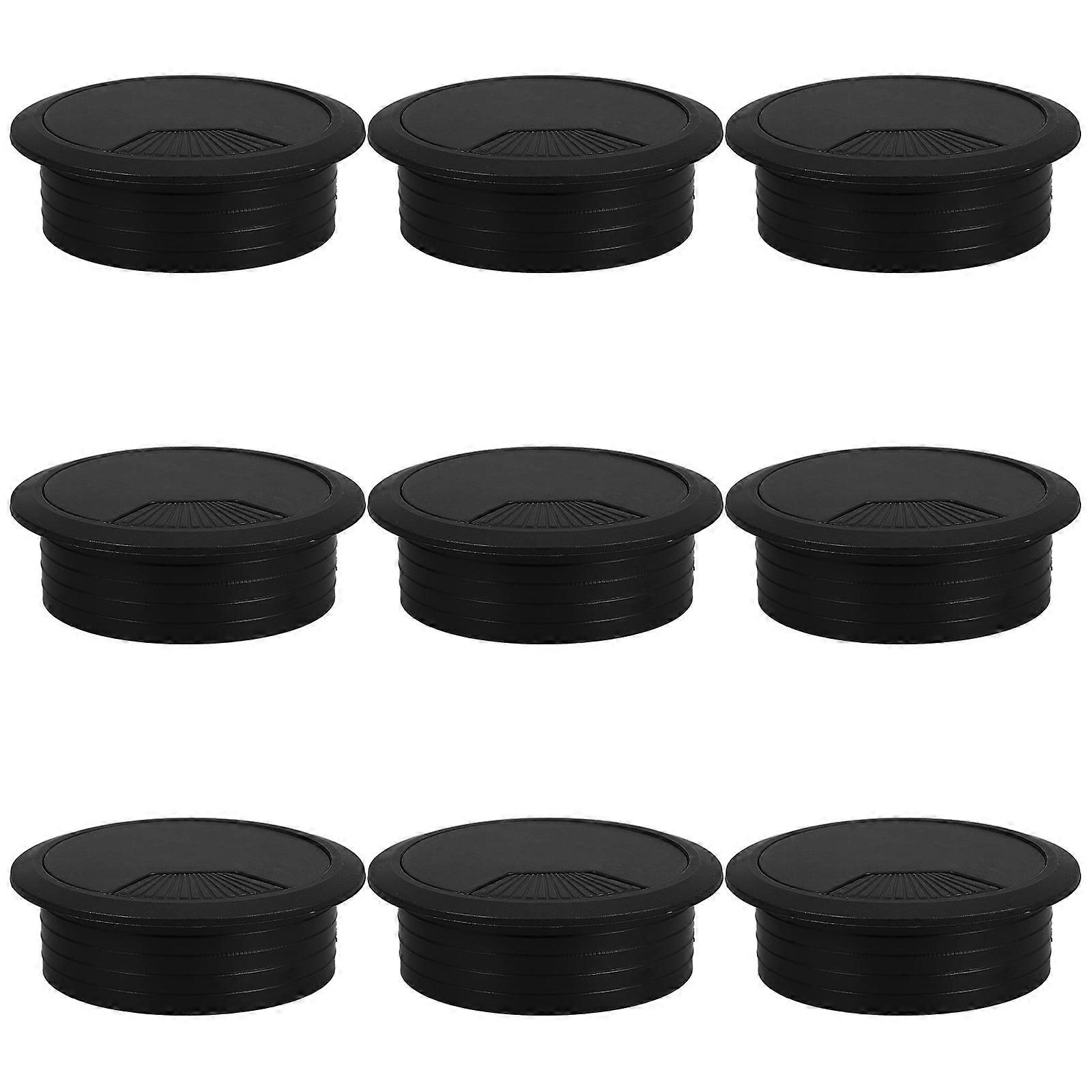 Cable Hole Cover Desk Grommet Plastic for Office Desk Workbench 27Pcs
