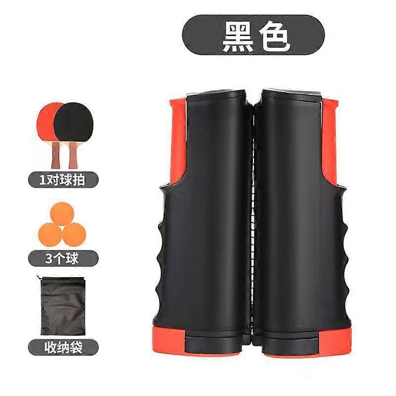 Portable Table Tennis Set  Complete Kit with Rackets + 3 Ping Pong Balls + Storage Bag | Foldable Net, Suitable for Home/Outdoor Use, Ideal for Adults