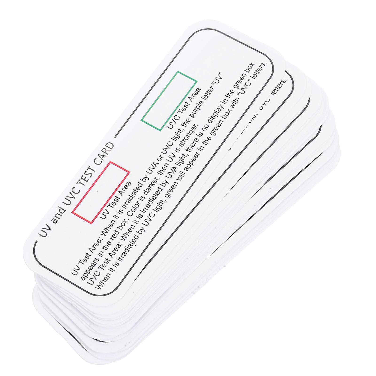 Uv Detection Test Cards for Testing 20Pcs PVC Material Kit