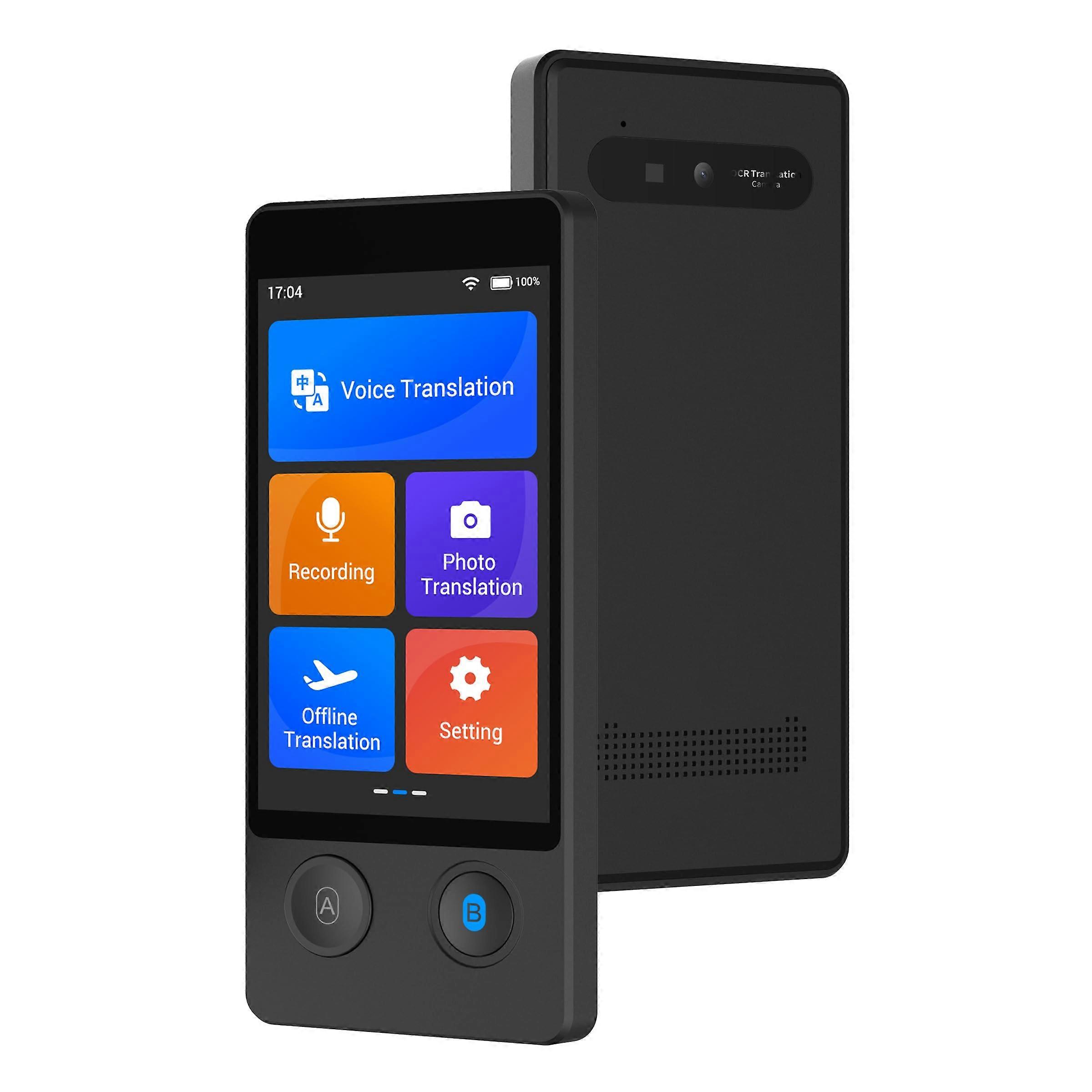 Language Translator Device with 144 Languages, Offline and RealTime TwoWay Voice and Photo Translation, 3.7' Touchscreen for Travel and Business