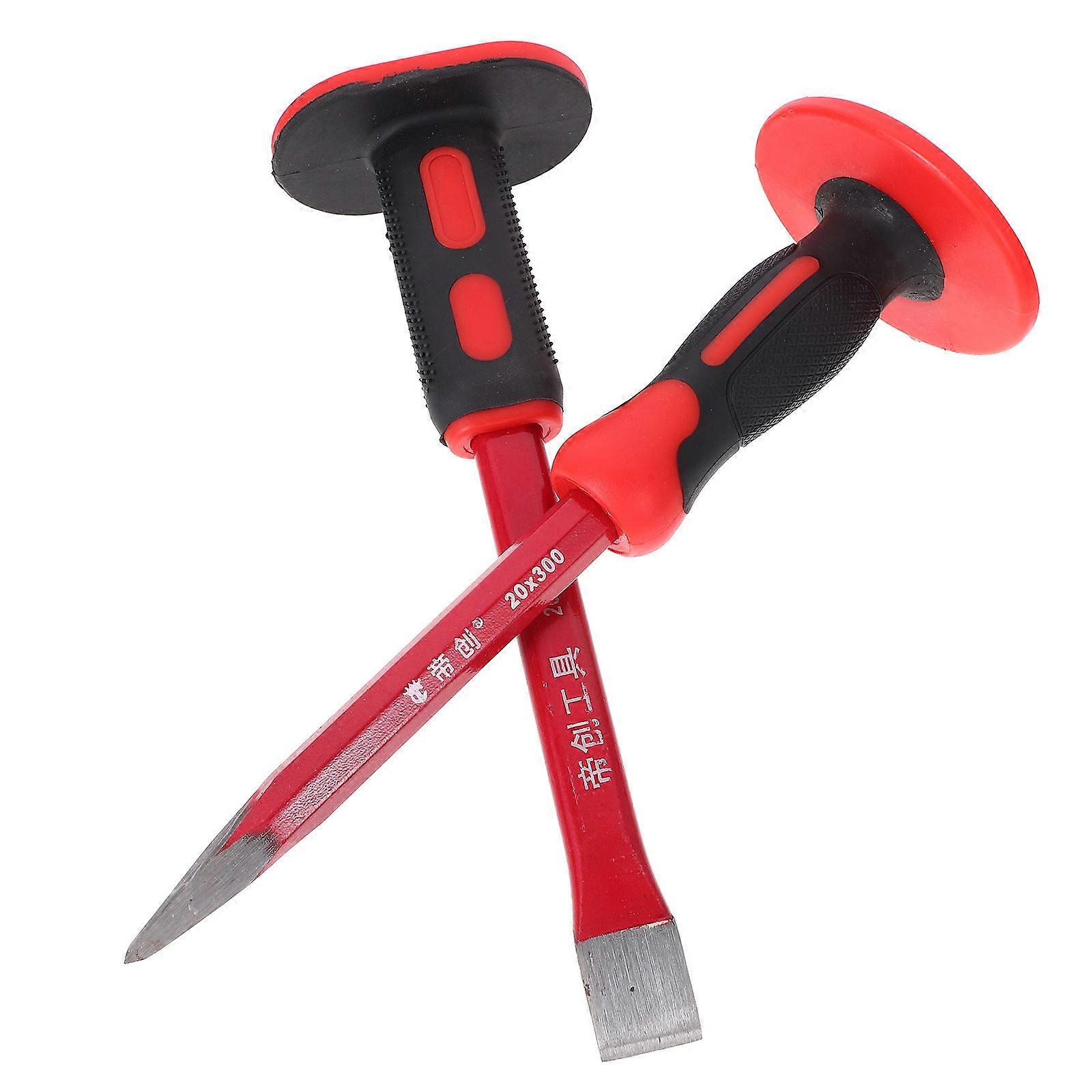 Masonry Heavy Duty Tool Metalworking Assorted -Absorbing Rubber Handle for Carving 1Set