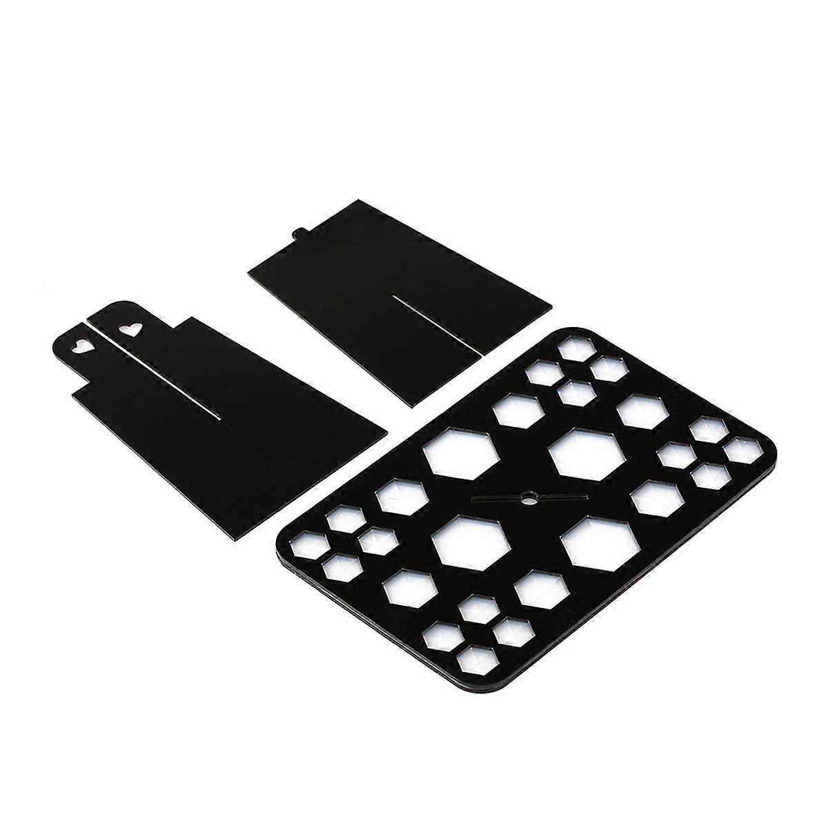 Makeup Brush Holder Cosmetic Brush Rack for Air Drying Black