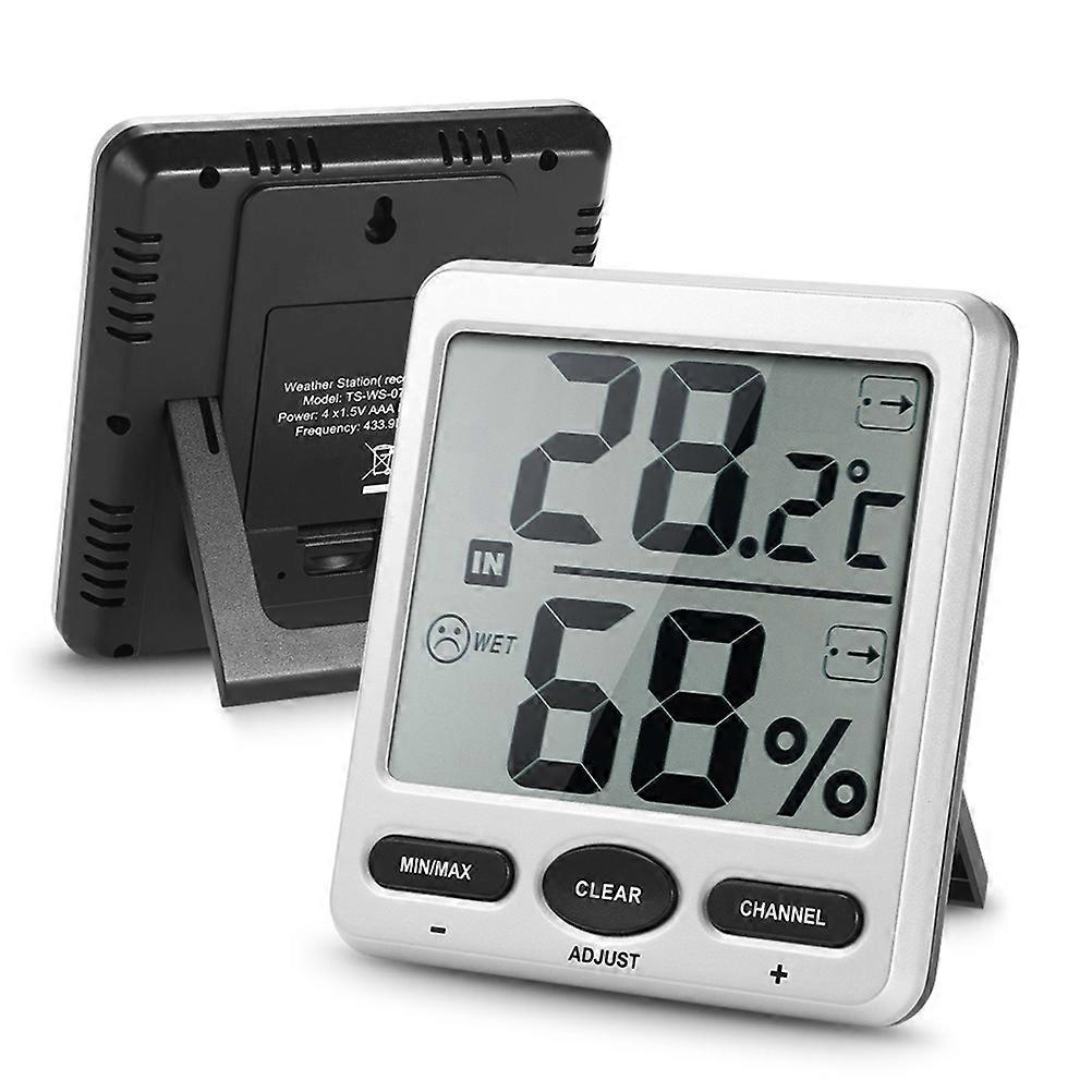 Indoor Hygrometer Lcd Display For General Users 433 Mhz Frequency 1Pcs