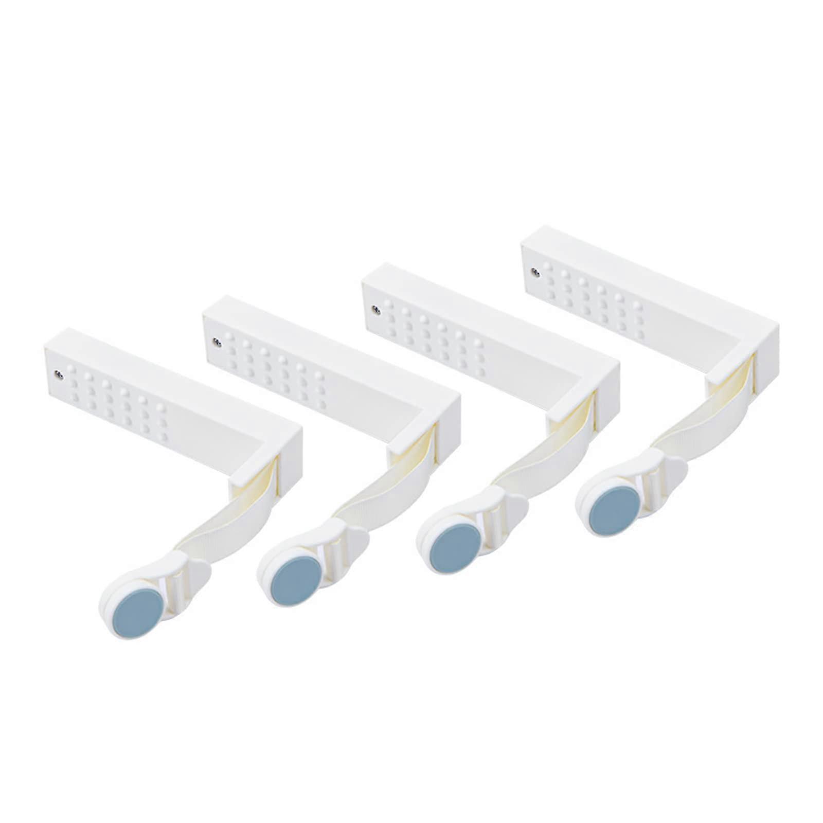 Adjustable Bed Sheet Straps with Non Slip Secure Hold, Elastic Sheet Holder Clips, 4 Piece Set