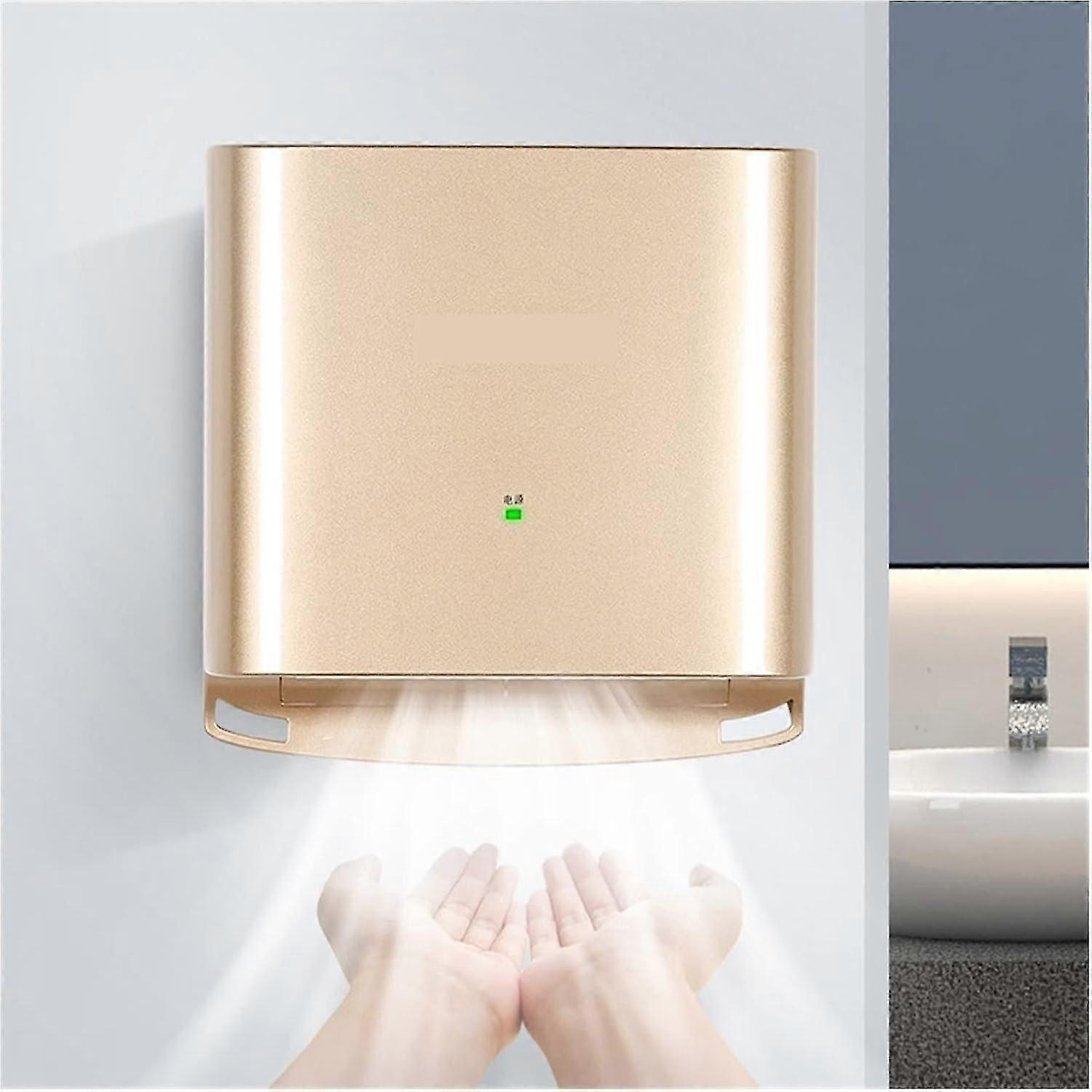 Automatic Wall Mounted Hand Dryer with Smart Sensor,  Speed and Low Noise for Bathroom (Orange)
