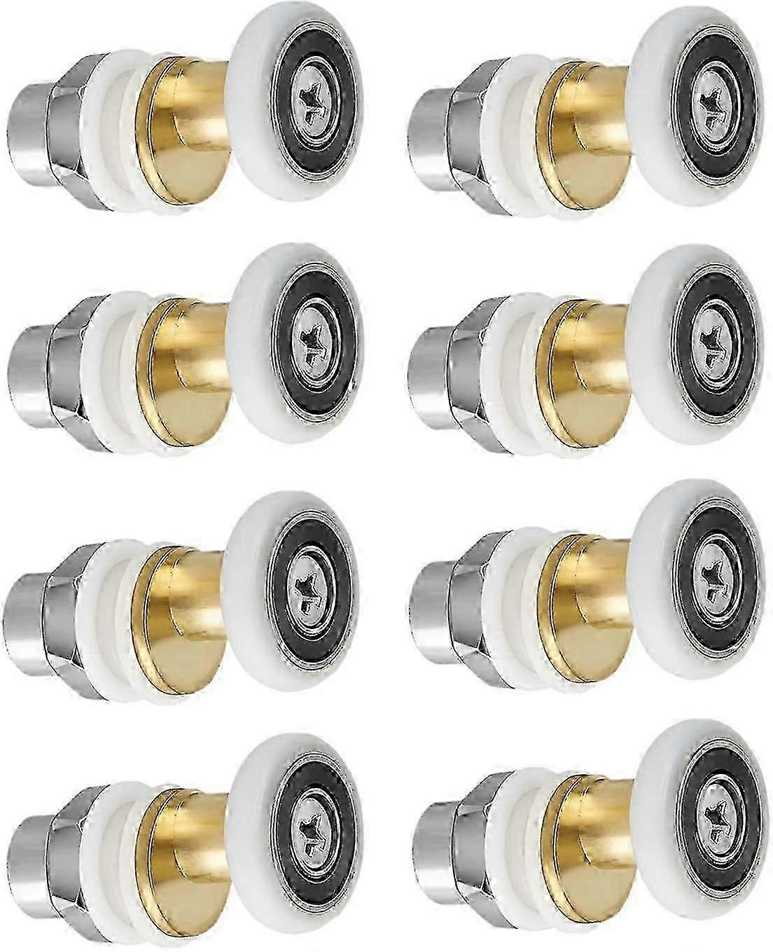 Shower Door Roller Caster Wheel - 8pcs 19mm Sliding Replacement Rollers