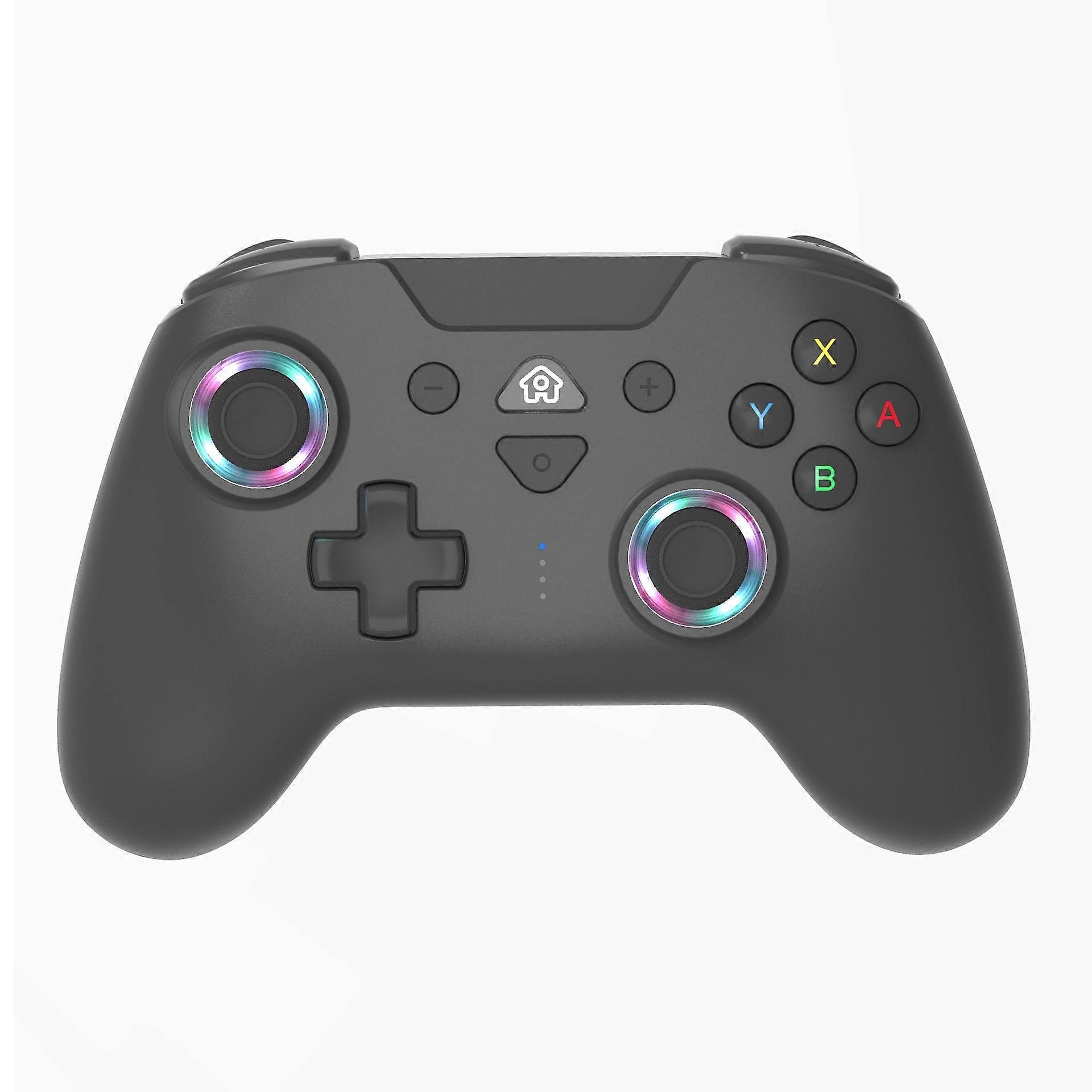 TOPWOLF Wireless Bluetooth-compatible Game Controller with RGB Lights for Nintendo Switch/PC/iOS/And