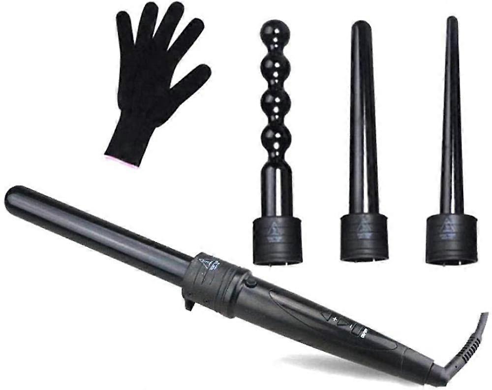 Curling Iron with Adjustable Temperature, Ceramic Coating, Fast Heating, Compact TravelFriendly Design