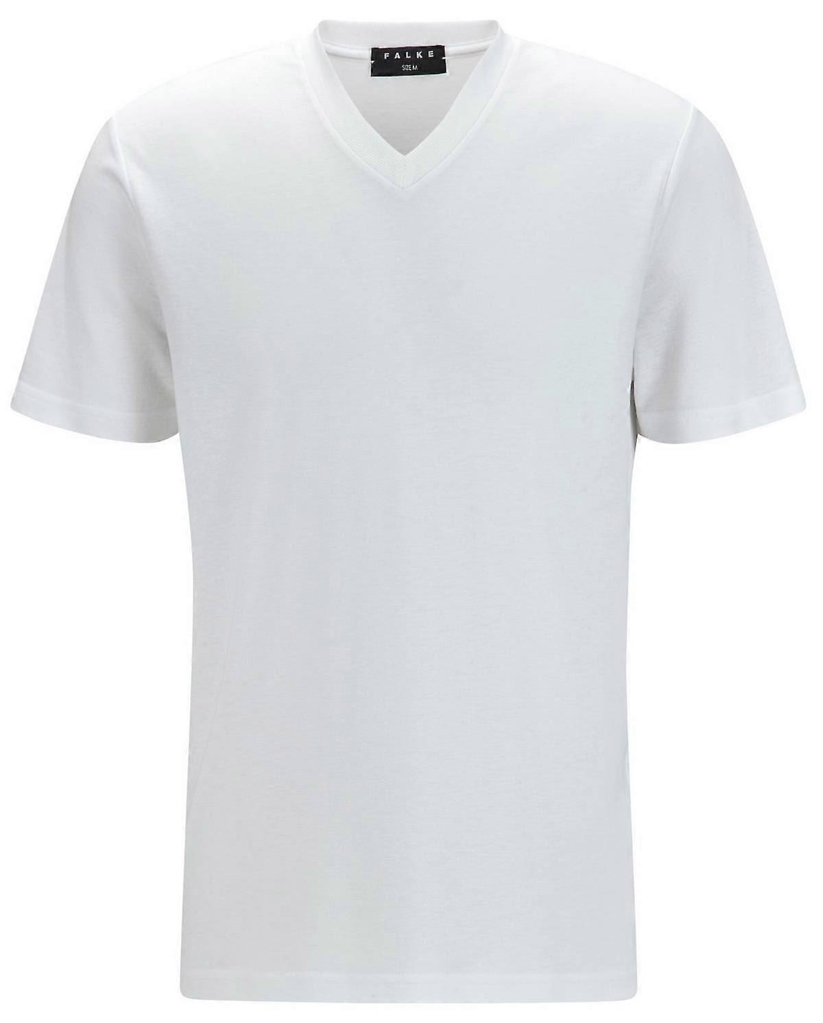 Falke Lyocell Blend V-Neck T-Shirt - White