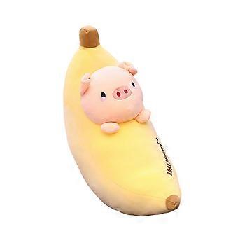 62cm Banana Animal Doll adorável dinossauro ovelha coelho porco fruta animal 2 em 1 boneca pelúcia