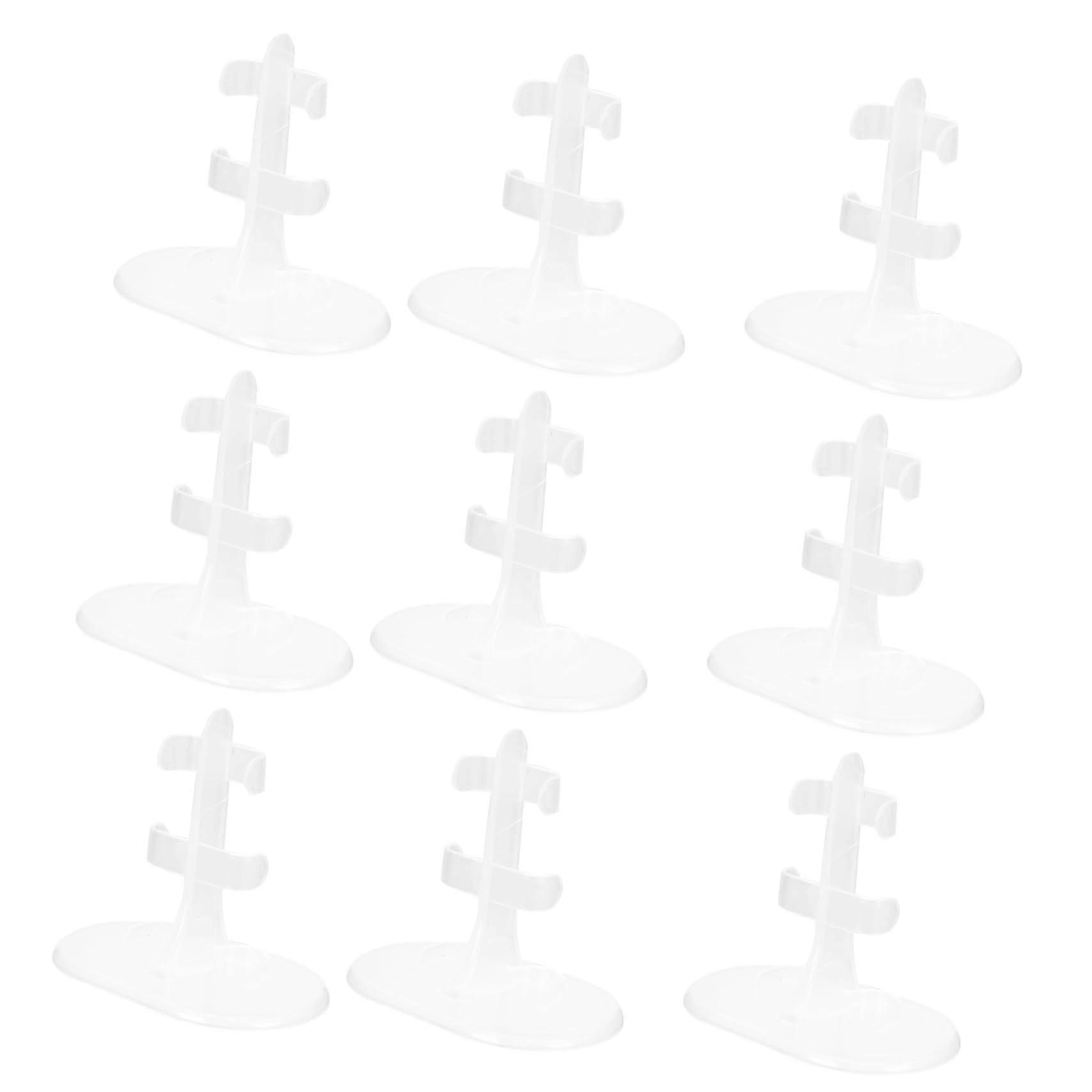 20pcs Clear Plastic Doll Display Stands for Mini Action Figures and Collectors Secure Upright Support