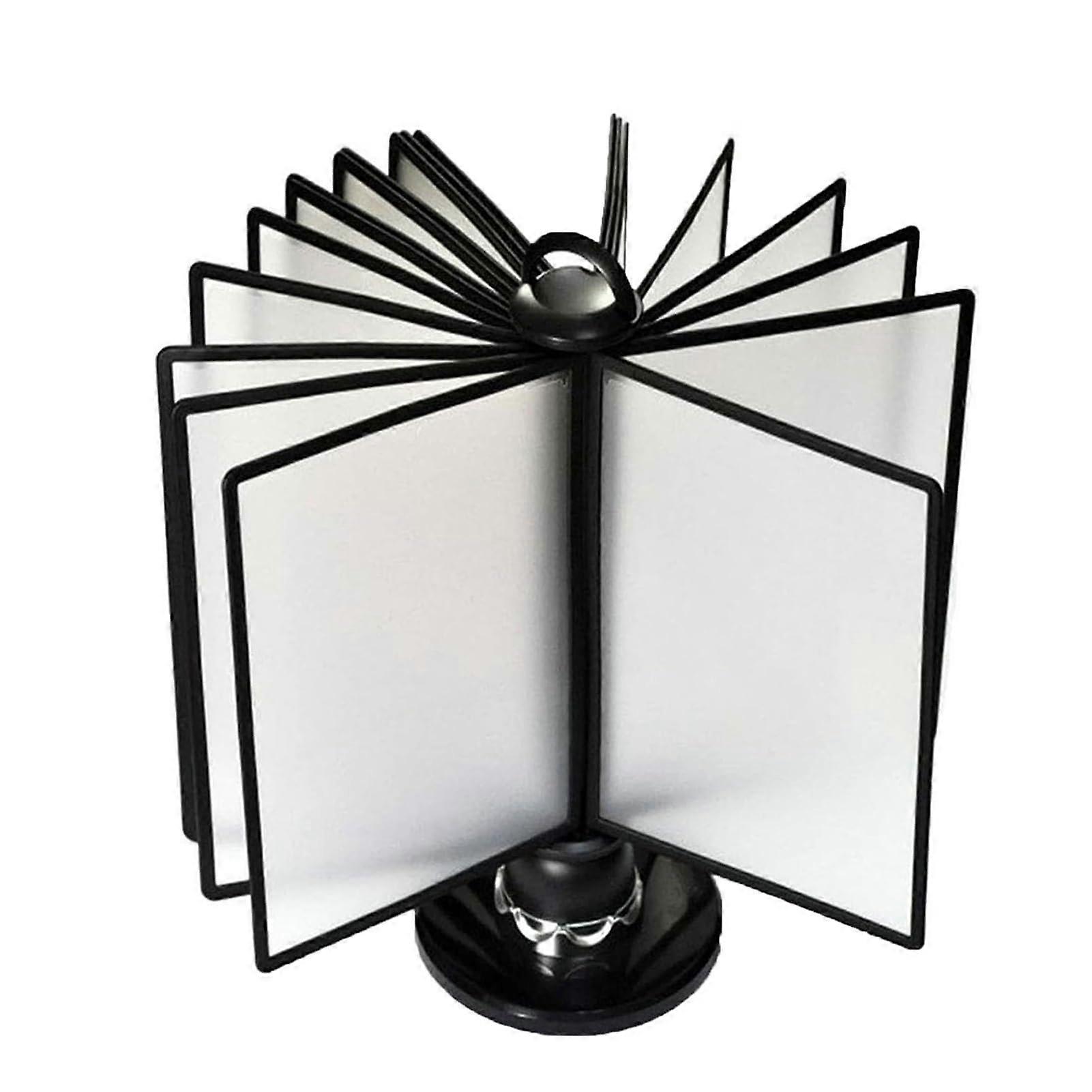 Desktop Reference Organizer with 20 DoubleSided Panels, A4 Rotating Display Rack, Adjustable Stand