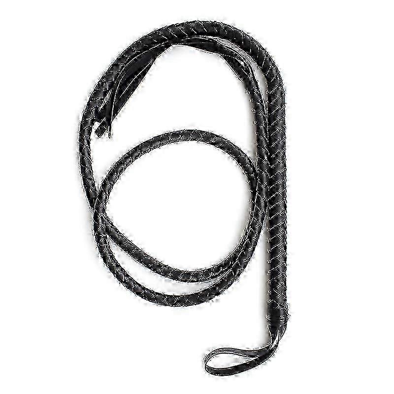 Premium 6.5-Ft Cowhide Bullwhip for Equestrian Use