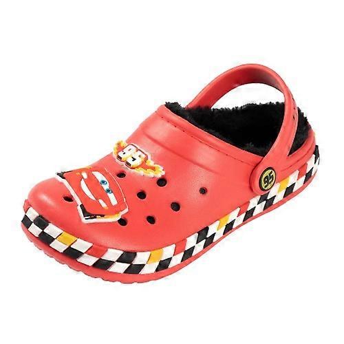 Cars Boys Lightning McQueen Fur Lined Clogs