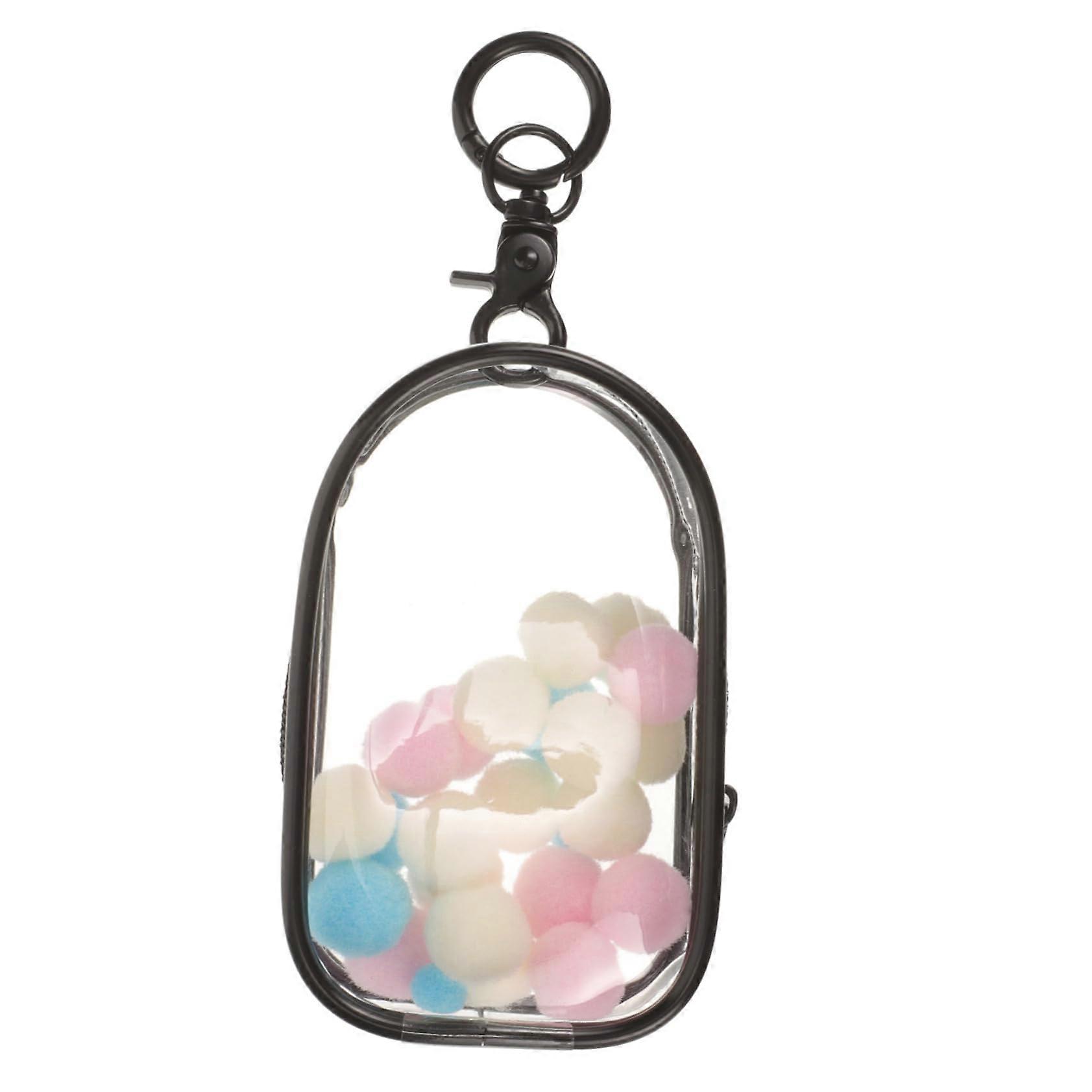 Clear Doll Display Bag with Hook, AntiDust Transparent Figure Storage Case for Hanging Dolls