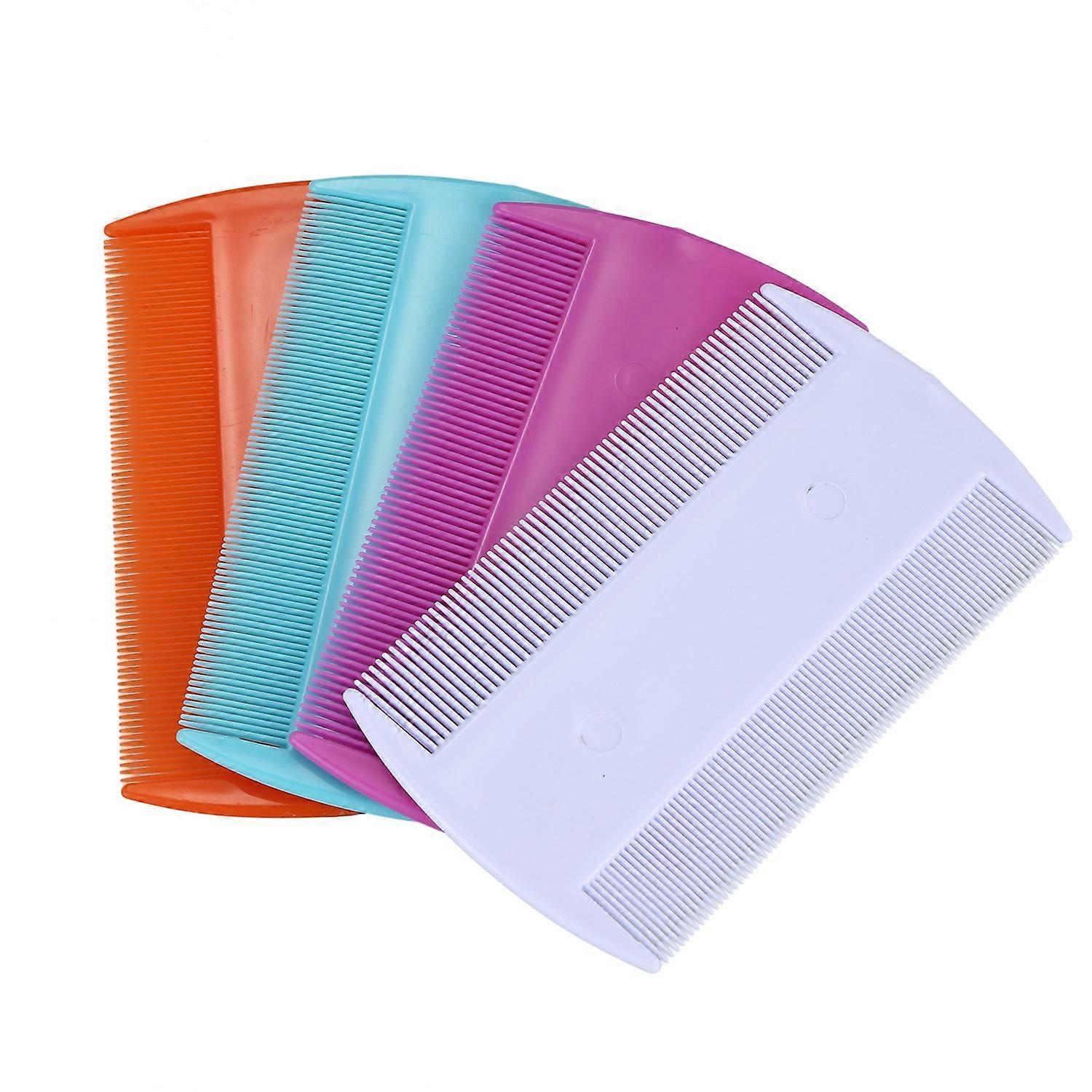 4pcs Double sided Pet Combs Fine Tooth Hair Combs