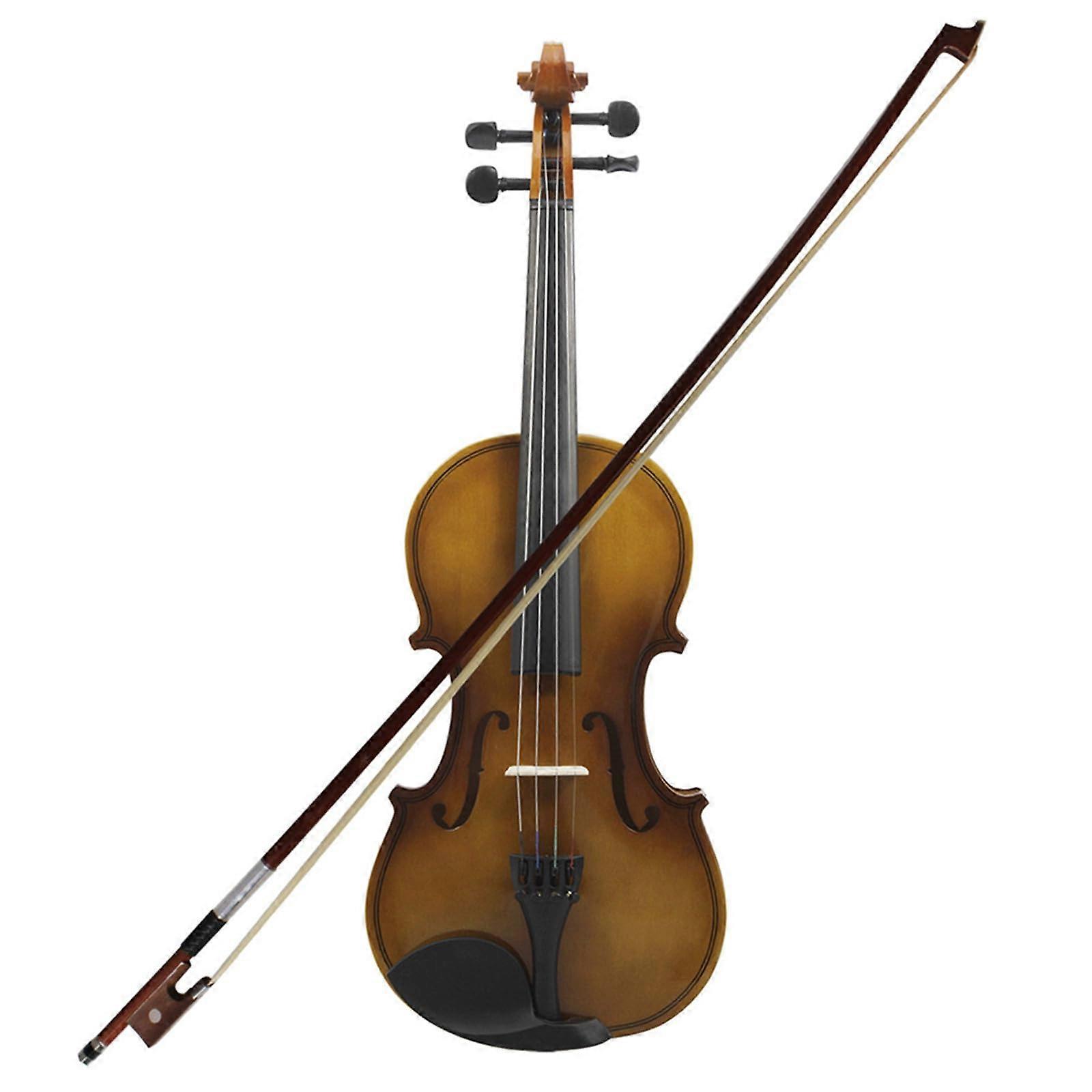 Student 3/4 Violin for Beginners with Bow and Case, Clear Balanced Sound, Smooth Workmanship