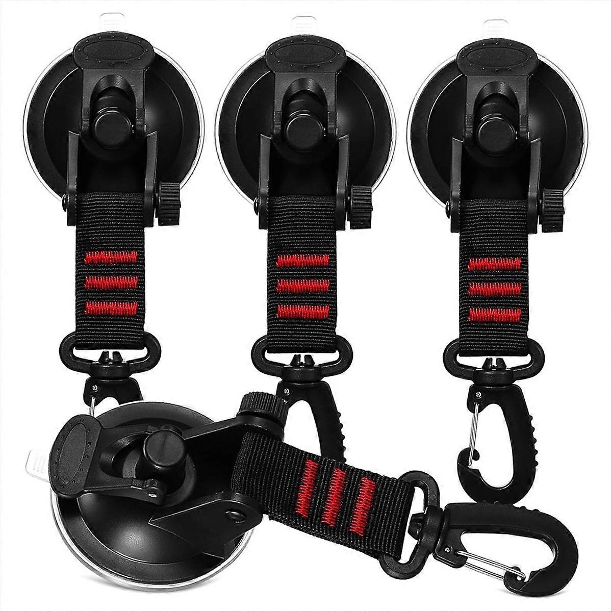 4Pack Window Suction Cup Hooks Rotation Secure Heavy Duty Suction Cup