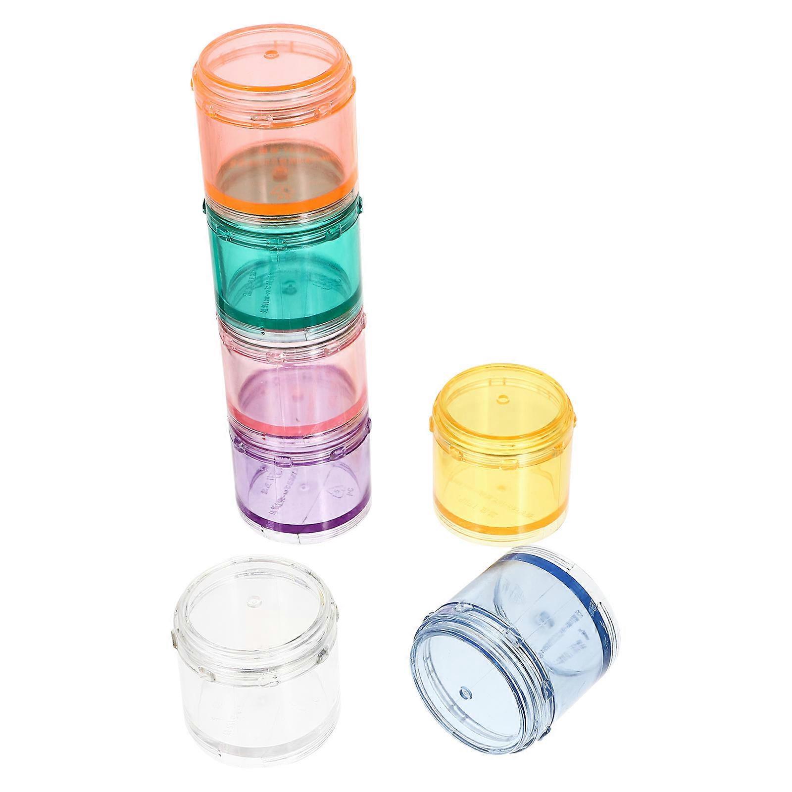 Weekly Pills Box Stackable Case for Home Multi-Grid Medicine Container