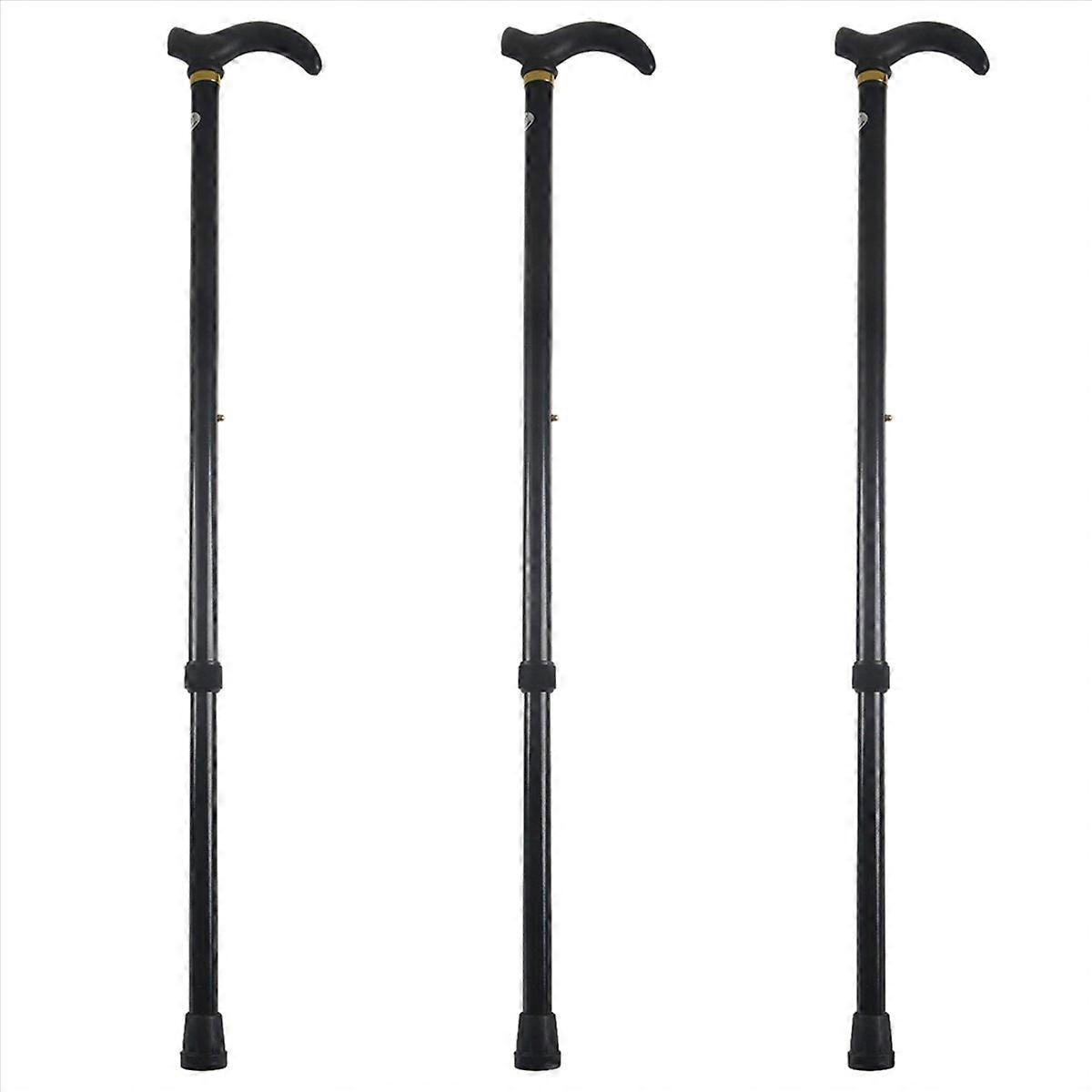 3X Aluminium Alloy Ultralight Walking Stick Adjustable Walking Cane for Elderly