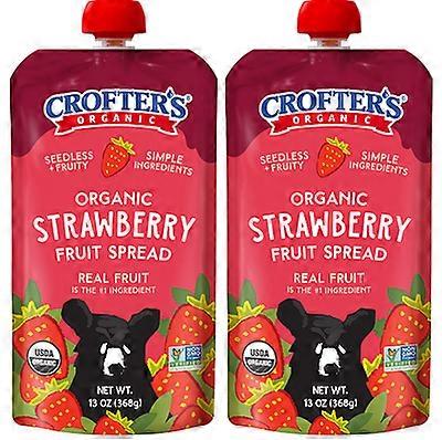 Crofter's Squeeze-able Organic Fruit Spread Strawberry 2 Pack