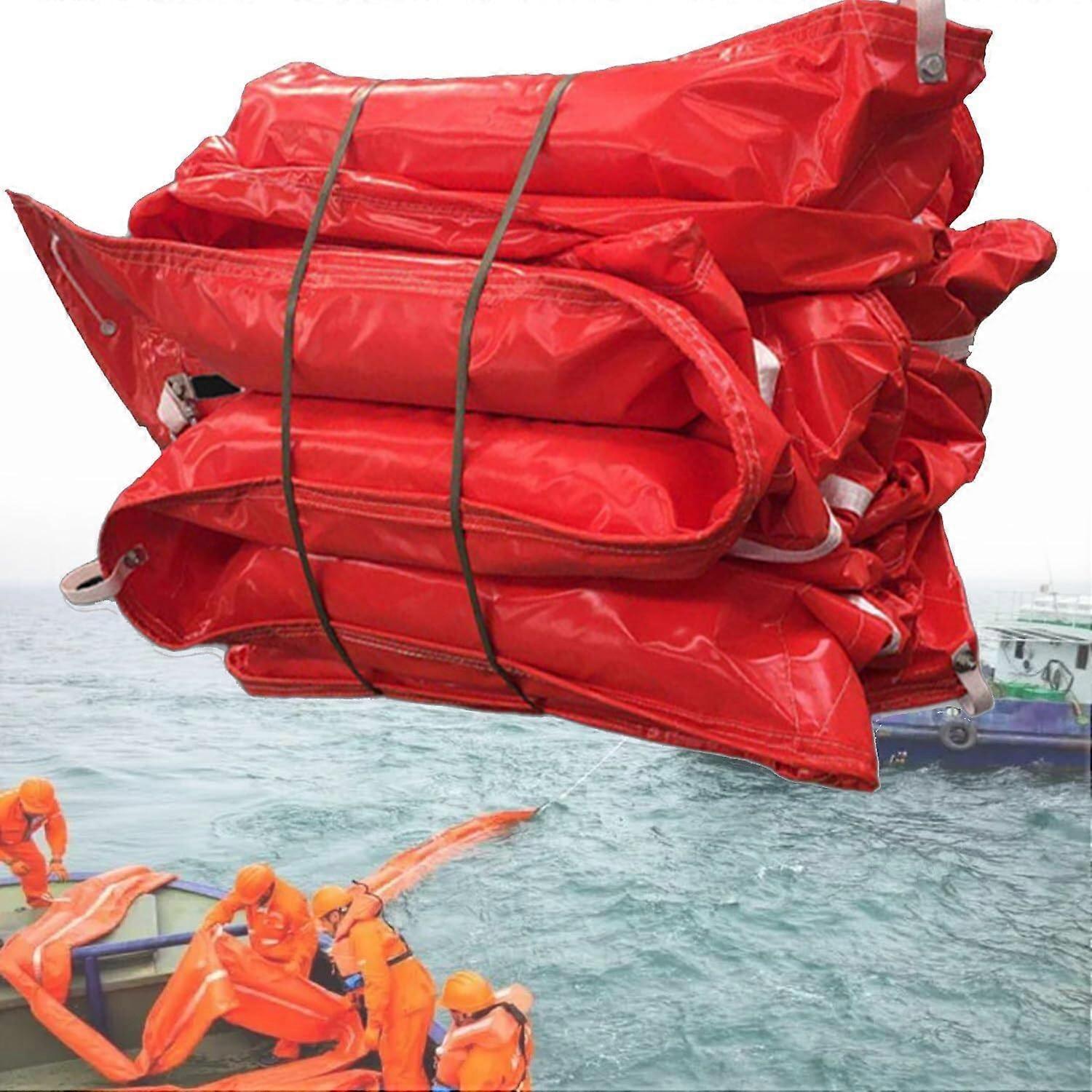 Floating Oil Boom 10m PVC Spill Containment Barrier for Water Pollution Control Solid Float Type