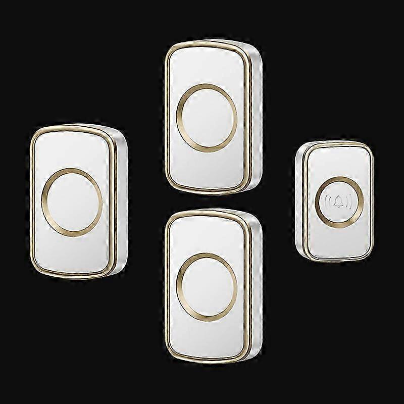 DC Powered Wireless Doorbell with Three Pager System