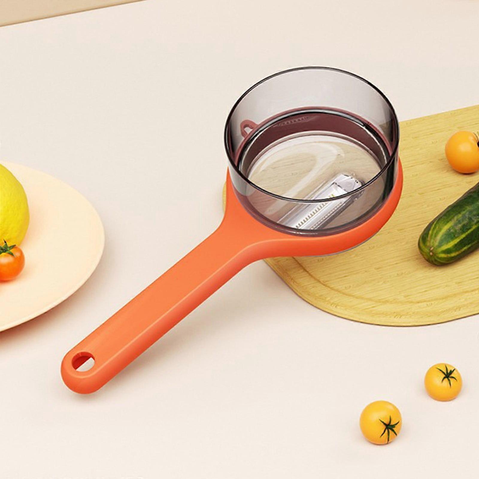 Storage-Type Vegetable Peeler with Protective Case | Compatible with Sharp Blade, Easy Grip, Travel-Friendly, Compact Fruit Prep Tool