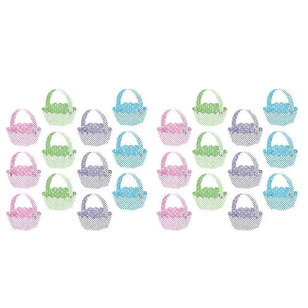 24pcs Easter DIY Baskets, Egg Storage & Festival Decorations